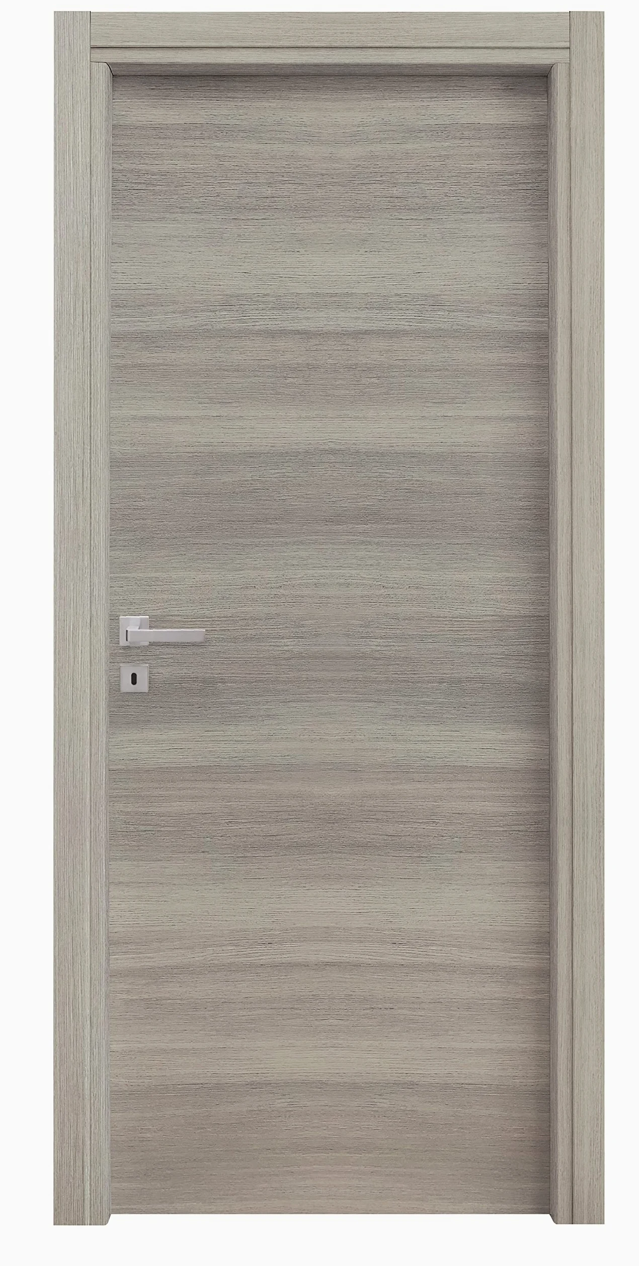 Porta battente da interno reversibile, 80x200 cm (Rovere grigio)