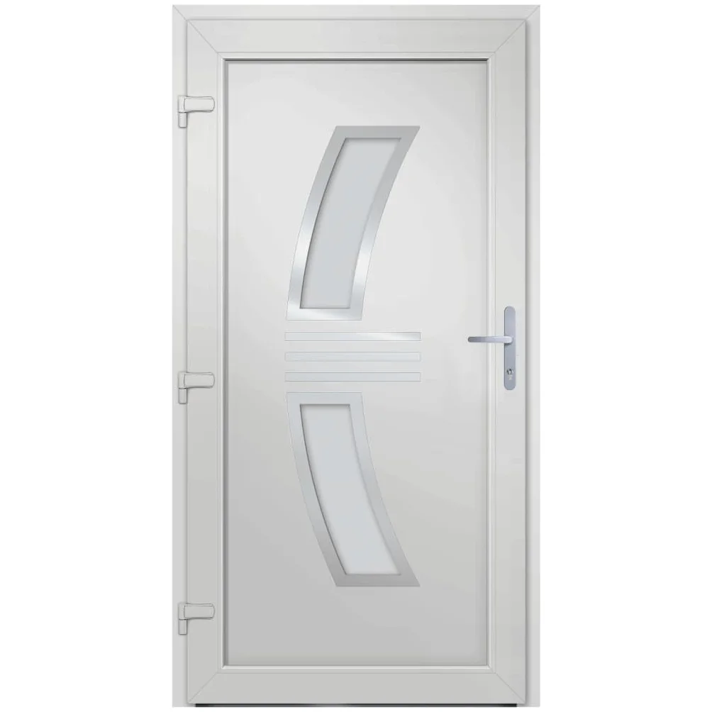 vidaXL Porta di Ingresso Destra/Sinistra Antracite e Bianco Misure Diversi