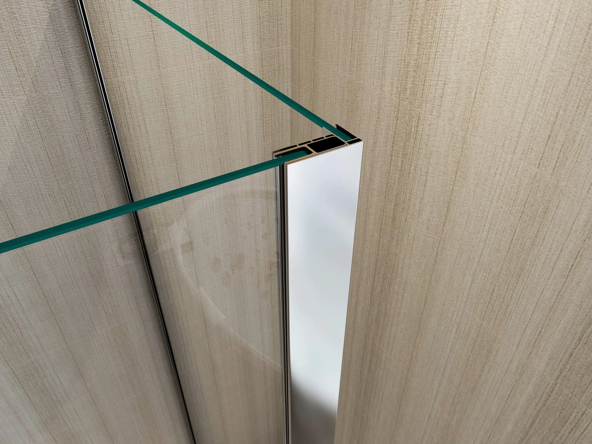 Parete doccia Walk-in Angolare Doppio Vetro 8 mm Reversibile (68-70 x 98,5-100,5 H 200 cm)