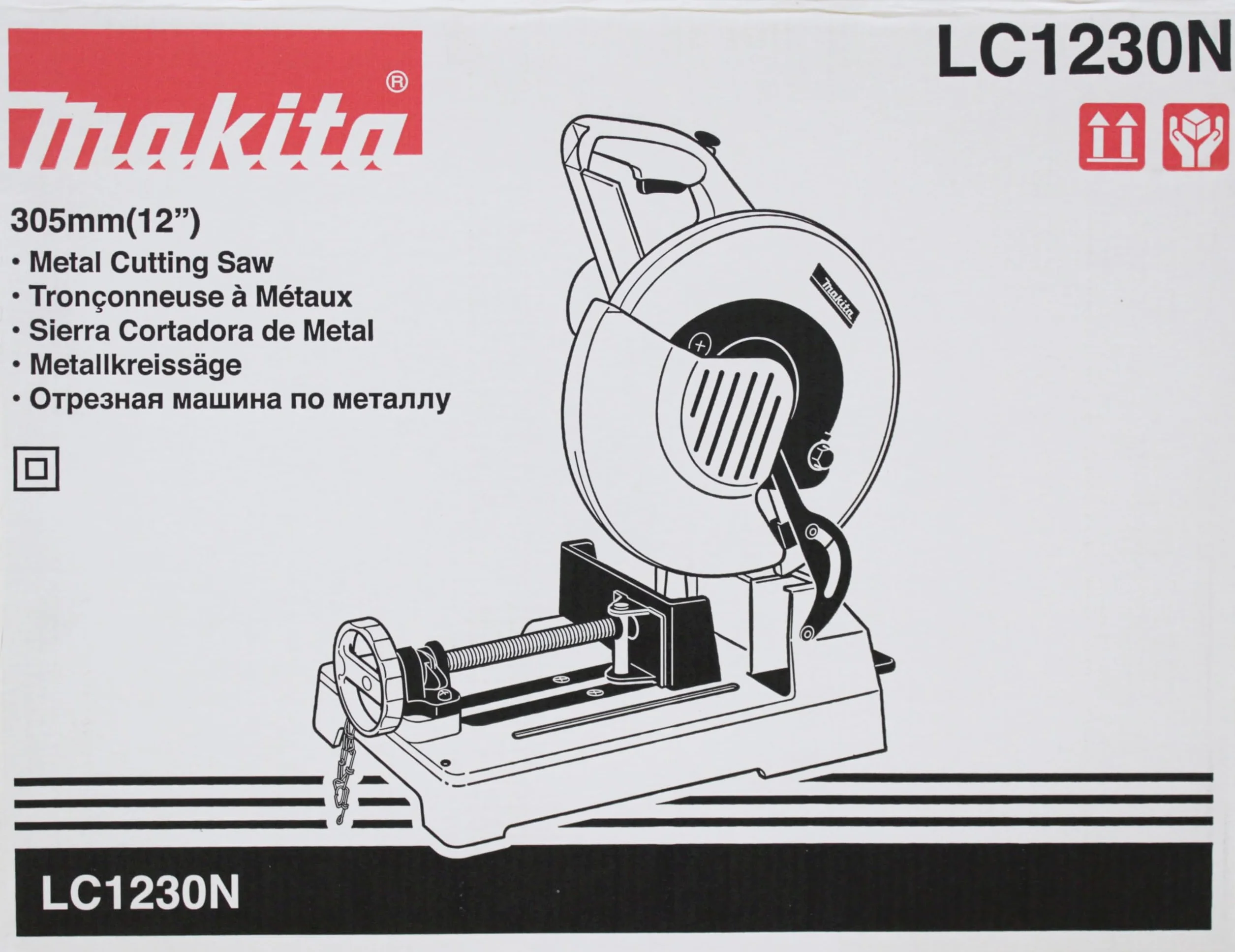 Makita LC1230N 1 TRONCATRICE per Metalli A Disco al WIDIA 305mm 1750W, 1750 W, 220 V