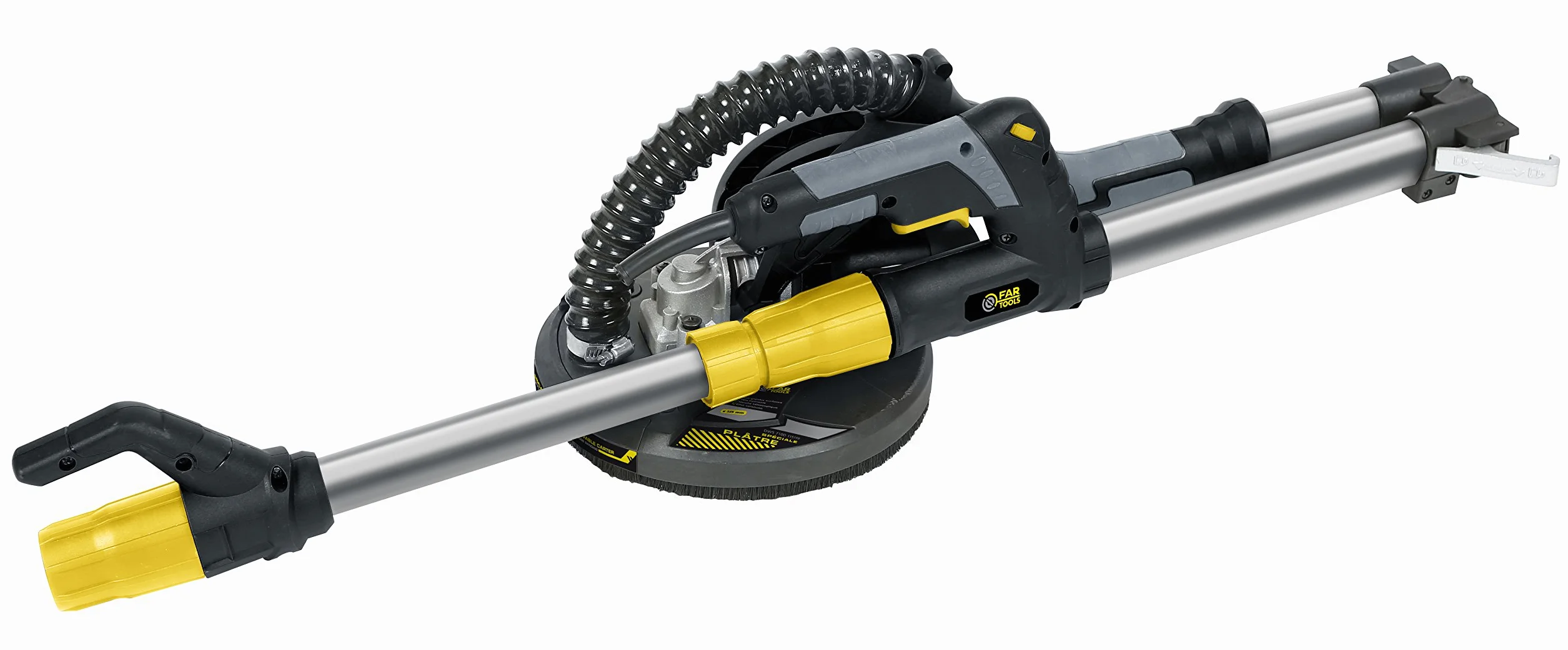 Fartools DWS 710 - Levigatrice murale telescopica per cartongesso, potenza 710 W, diametro del disco abrasivo 225 mm, velocità di rotazione 700 / 1700 giri/min
