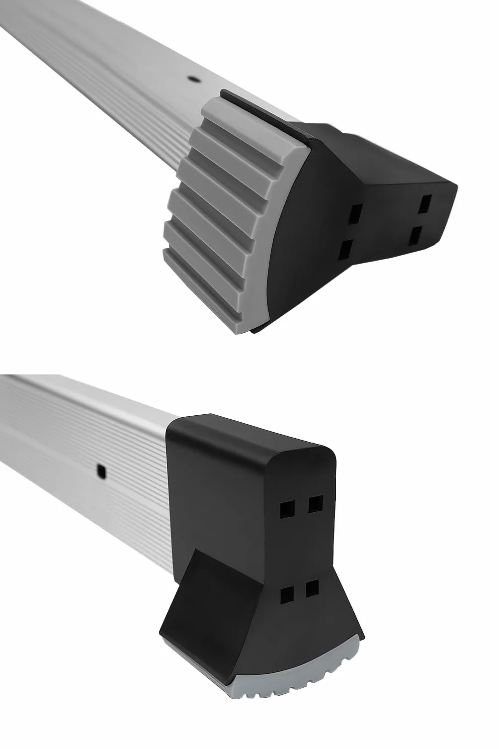 DRABEST Scala Pieghevole Universale Multifunzionale Articolata 4x3 Gradini – Costruzione Solida – Alluminio + Acciaio – Carico Massimo 125kg – 0,32x0,98x0,25m