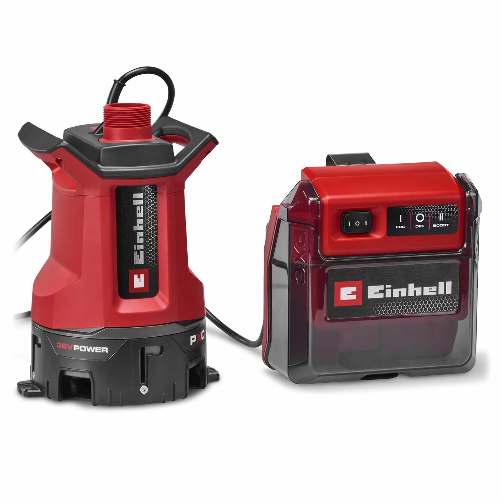 Einhell Pompa per acque reflue GE-DP 36/35 LL Li-Solo Power X-Change (36 V, portata 14000 l/h, altezza max. 9 m, modalità ECO/Boost, pompa 2 in 1, senza batteria)