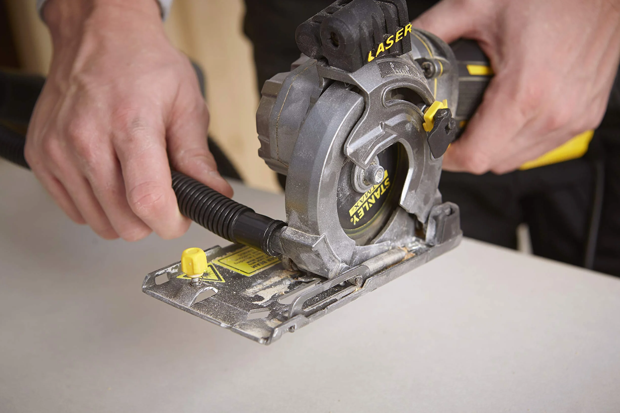 STANLEY FME380K-QS Mini-Sierra Circular de Mano 650W 89mm, 650 W