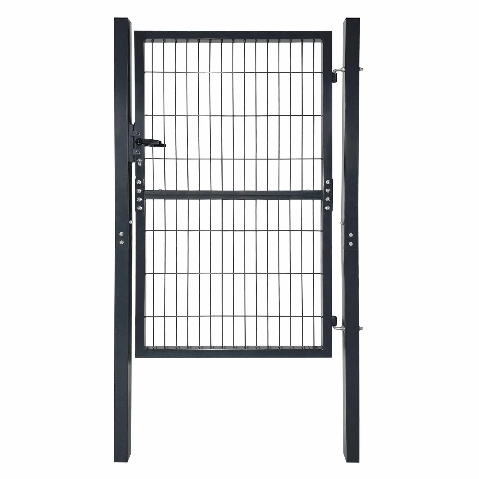 HENGMEI Porta da Giardino 150 x 100 cm, per Cortile e Recinzione (Antracite)