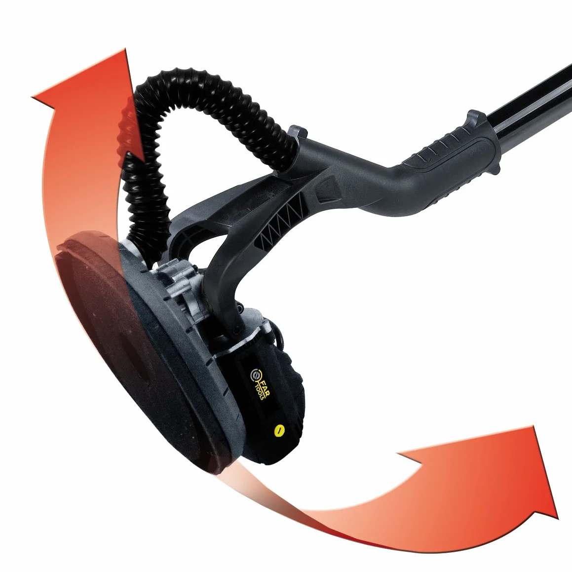 Fartools DWS 710 - Levigatrice murale telescopica per cartongesso, potenza 710 W, diametro del disco abrasivo 225 mm, velocità di rotazione 700 / 1700 giri/min
