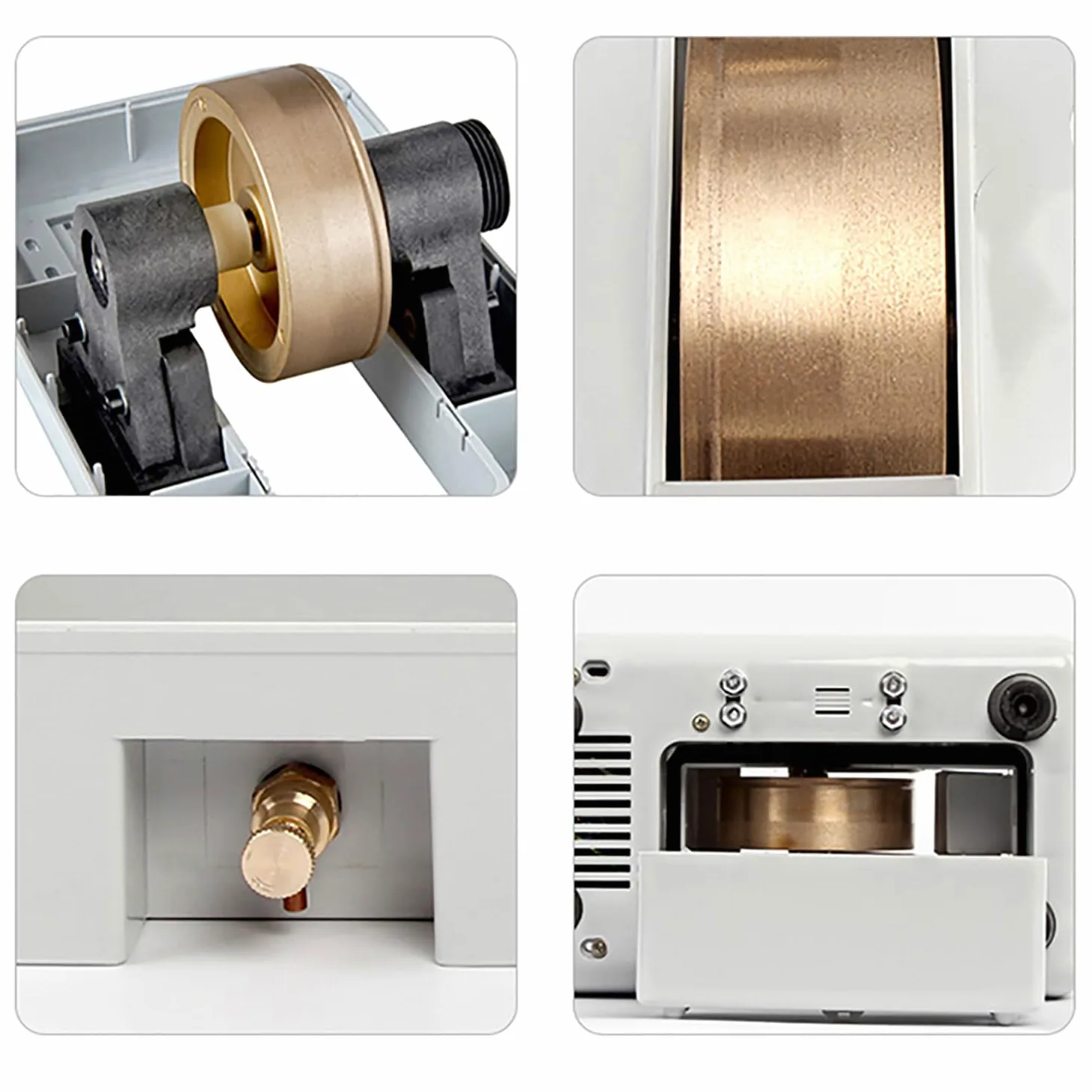 Smerigliatrice per Lenti, Molatrice per Lenti Ottiche Manuale, Lucidatrice per Lenti Tre in Uno, Lucidatrice per Lenti con Lavandino/scanalatura a V Rimovibile, Diamante Largo 35 Mm