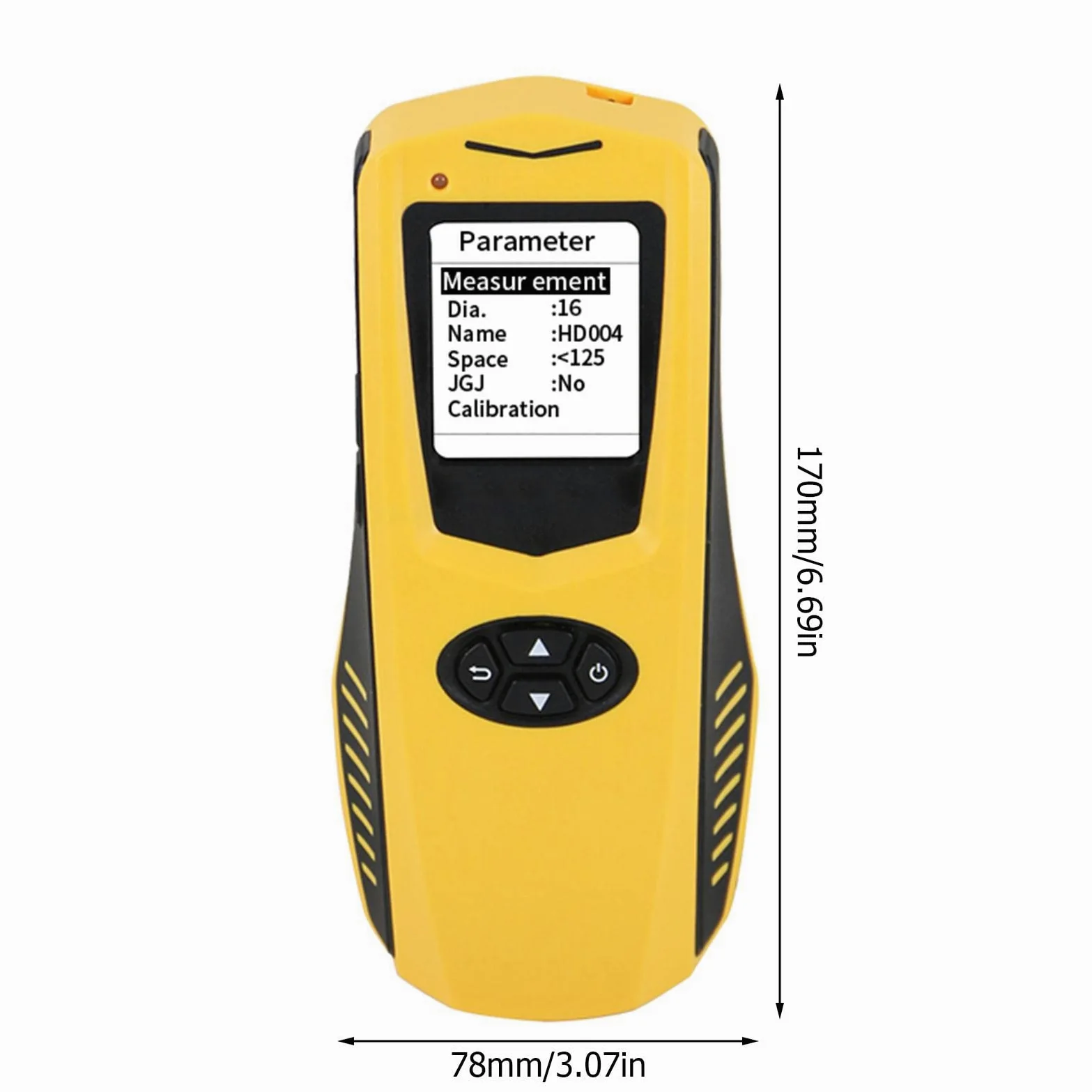 DEWIN Scanner per Armature, Scanner da Parete ZL610 Strumento di Misura per rilevatore di Armature con rilevatore di Armature per localizzatore di calcestruzzo