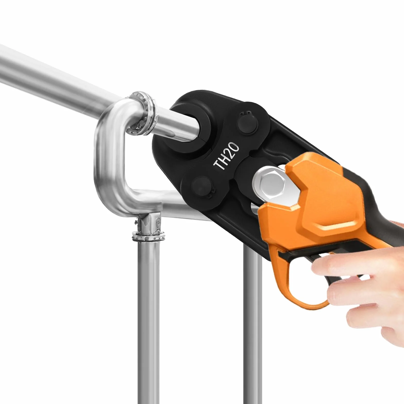 Ganasce a pressa, pinza con profilo TH 16 20 26, tubo composito, per tubi compositi in alluminio e plastica