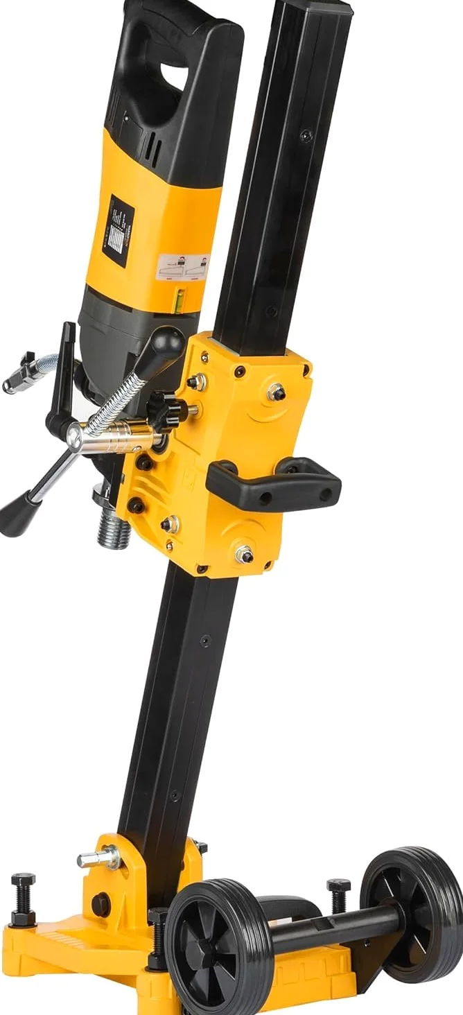 Dispositivo di Foratura a Nucleo con Micropercussione 22–202mm - Trapano a Nucleo di Diamante su Supporto Inclinabile 2340U/min - Trapano con 2 Velocità per Forature a Umido e a Secco 1900W