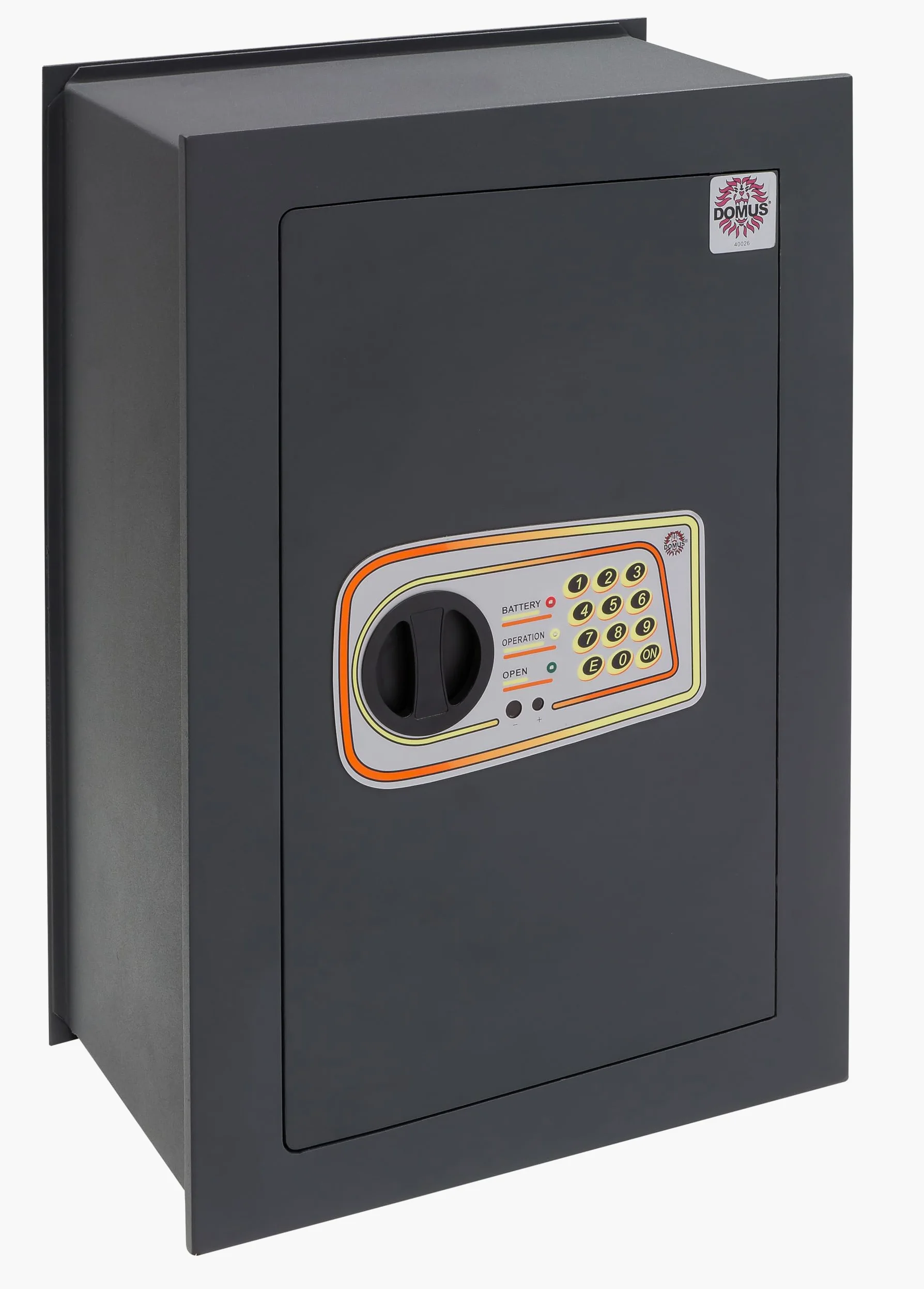 Arregui Domus DL/7 Cassaforte a Muro, Serratura Elettronica, Grigio Scuro