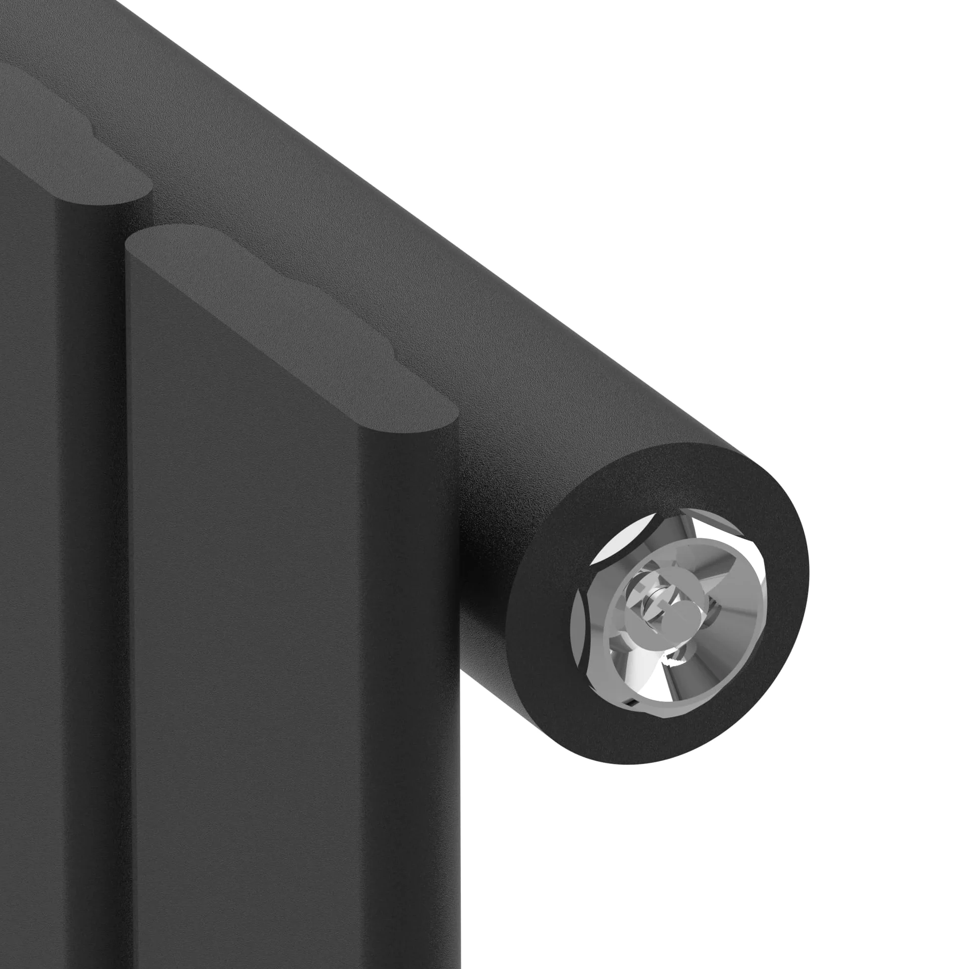[neu.haus] Termosifone da Parete Radiatore Design Riscaldamento ad Acqua Calda Termoarredo a Pannello Singolo con Elementi Piatti 60 x 80 cm - Nero