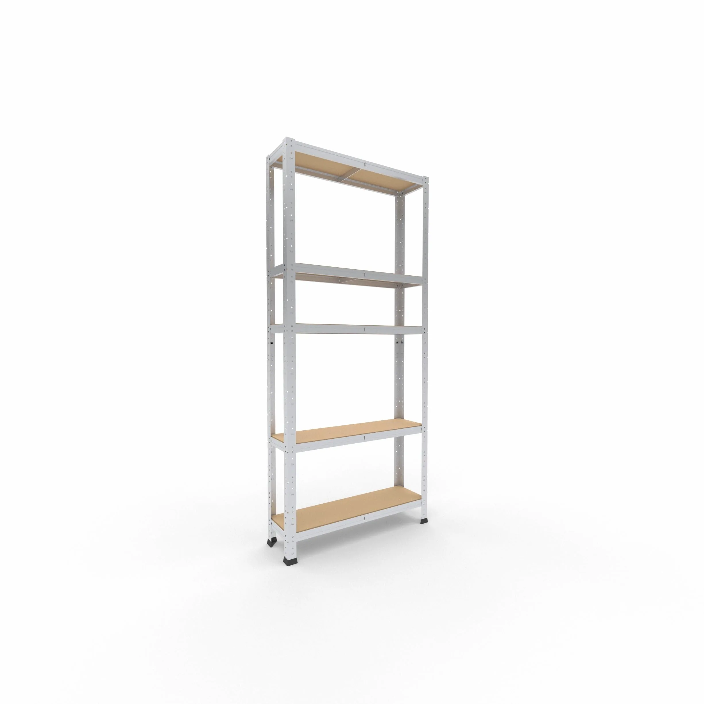 shelfplaza® 180x80x23cm HOME Scaffale metallo per carichi pesanti zincato con 5 ripiani con 175kg capacità di carico/Scaffali in metallo per garage come scaffali per ripostiglio o officina