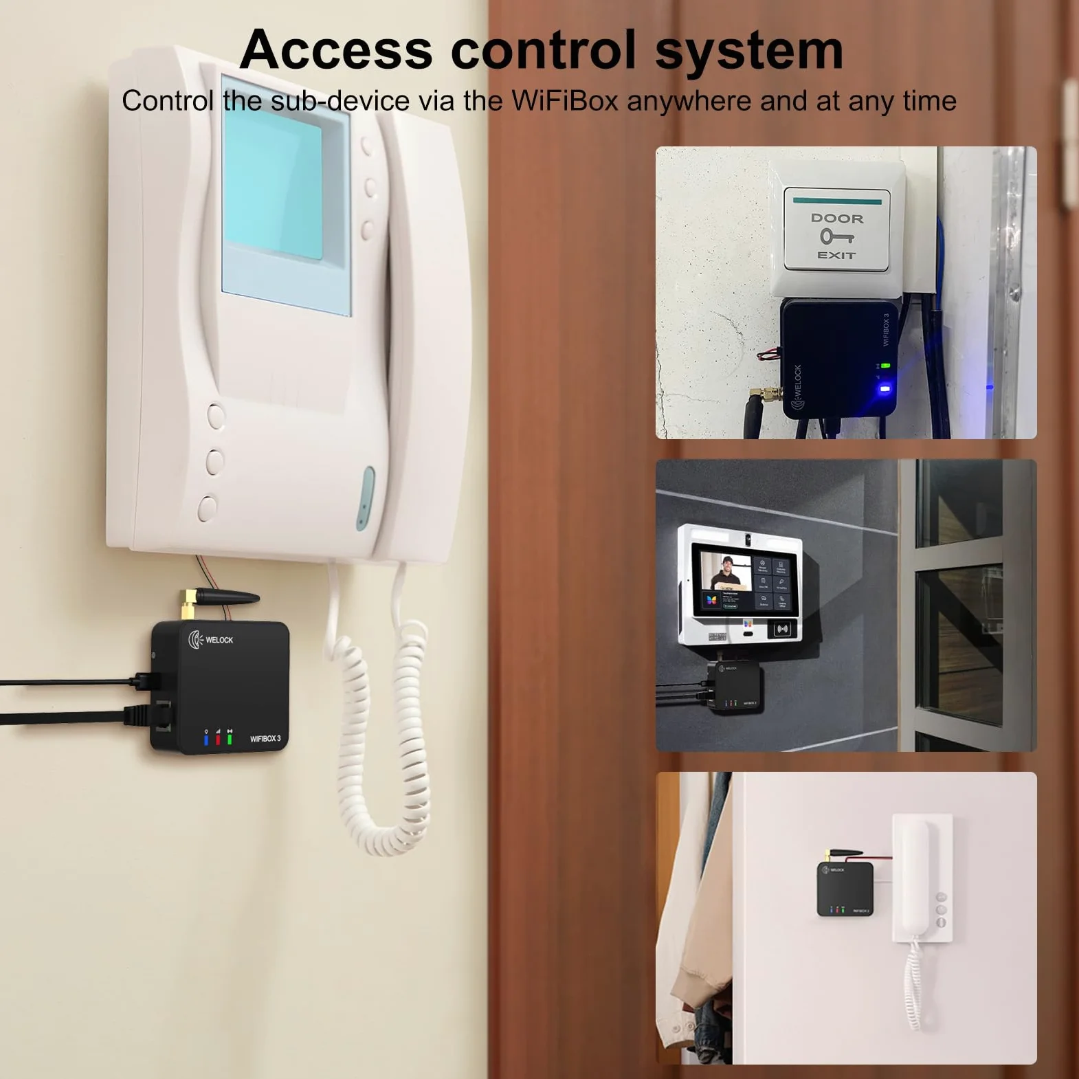 WELOCK Smart Gateway Wi-Fibox3 Sblocco a distanza semplice,compatibile con Alexa e utilizzo intuitivo