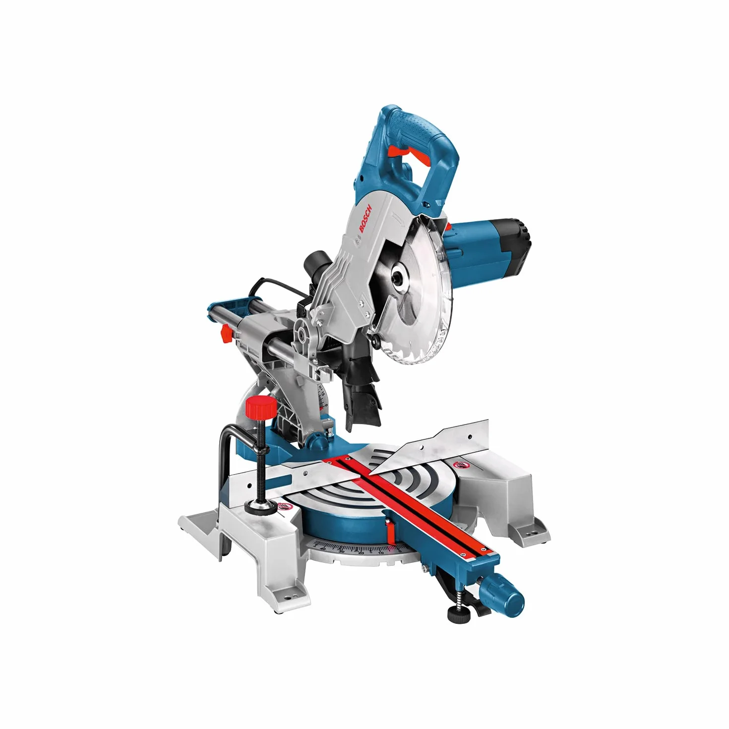 Bosch Professional Troncatrice radiale GCM 80 SJ (1.400 Watt, Ø lama: 216 mm, incl. 2 lama per sega circolare, chiave a brugola)