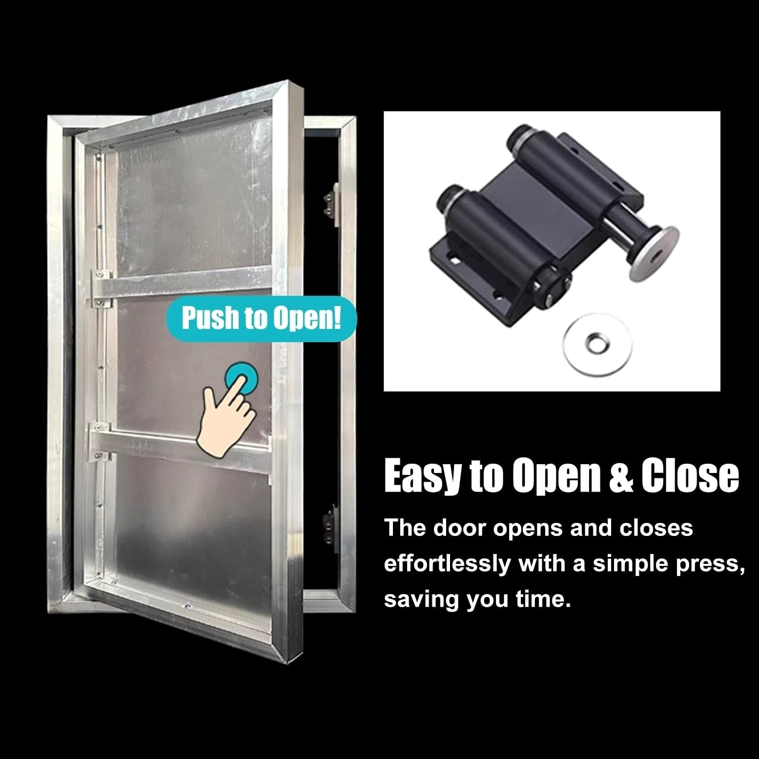 Pannello di accesso nascosto per parete piastrellata, porta di ispezione a incasso con pulsante magnetico, porta di ispezione a incasso Sportello di revisione di servizio(300x400mm)