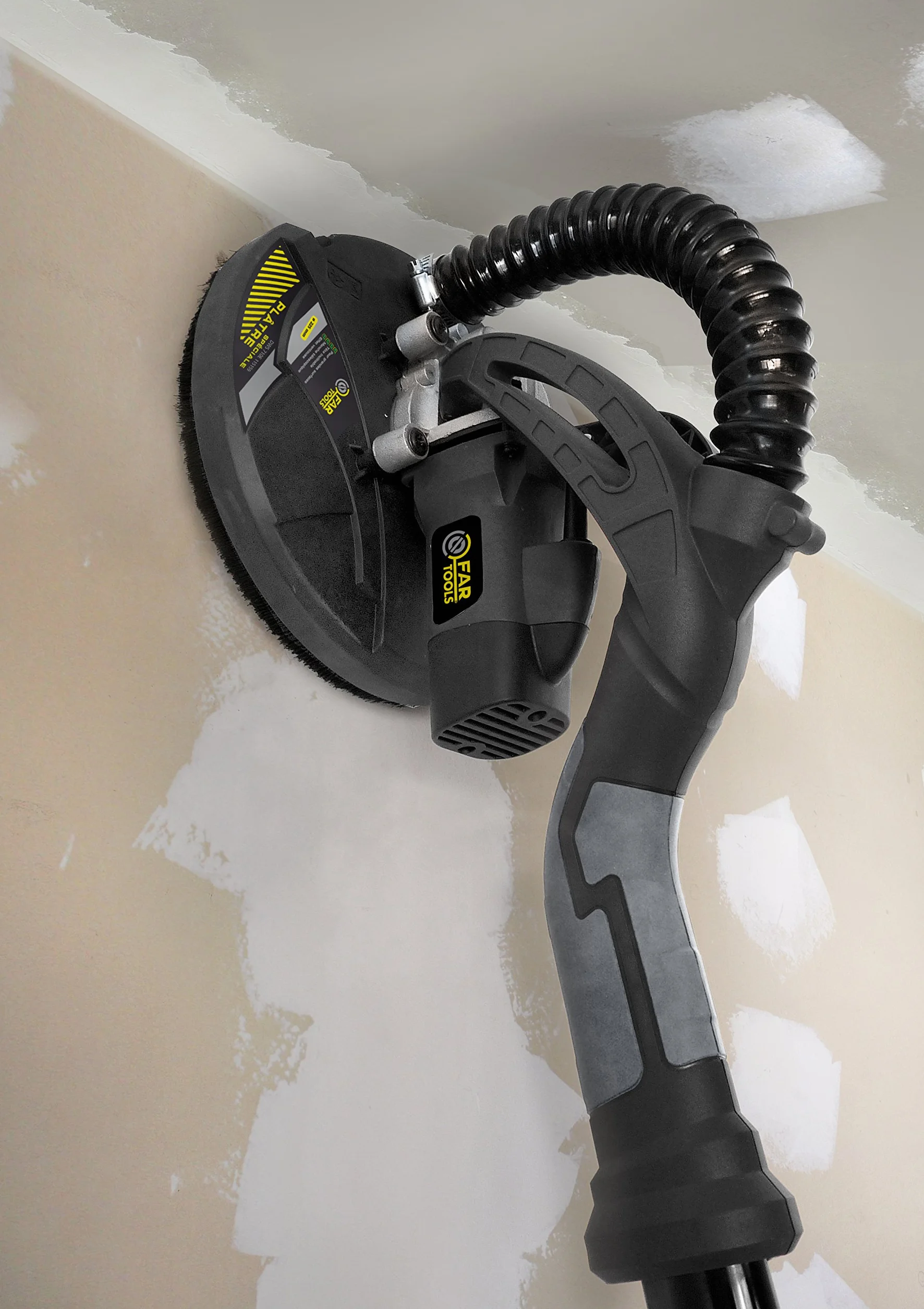 Fartools DWS 710 - Levigatrice murale telescopica per cartongesso, potenza 710 W, diametro del disco abrasivo 225 mm, velocità di rotazione 700 / 1700 giri/min