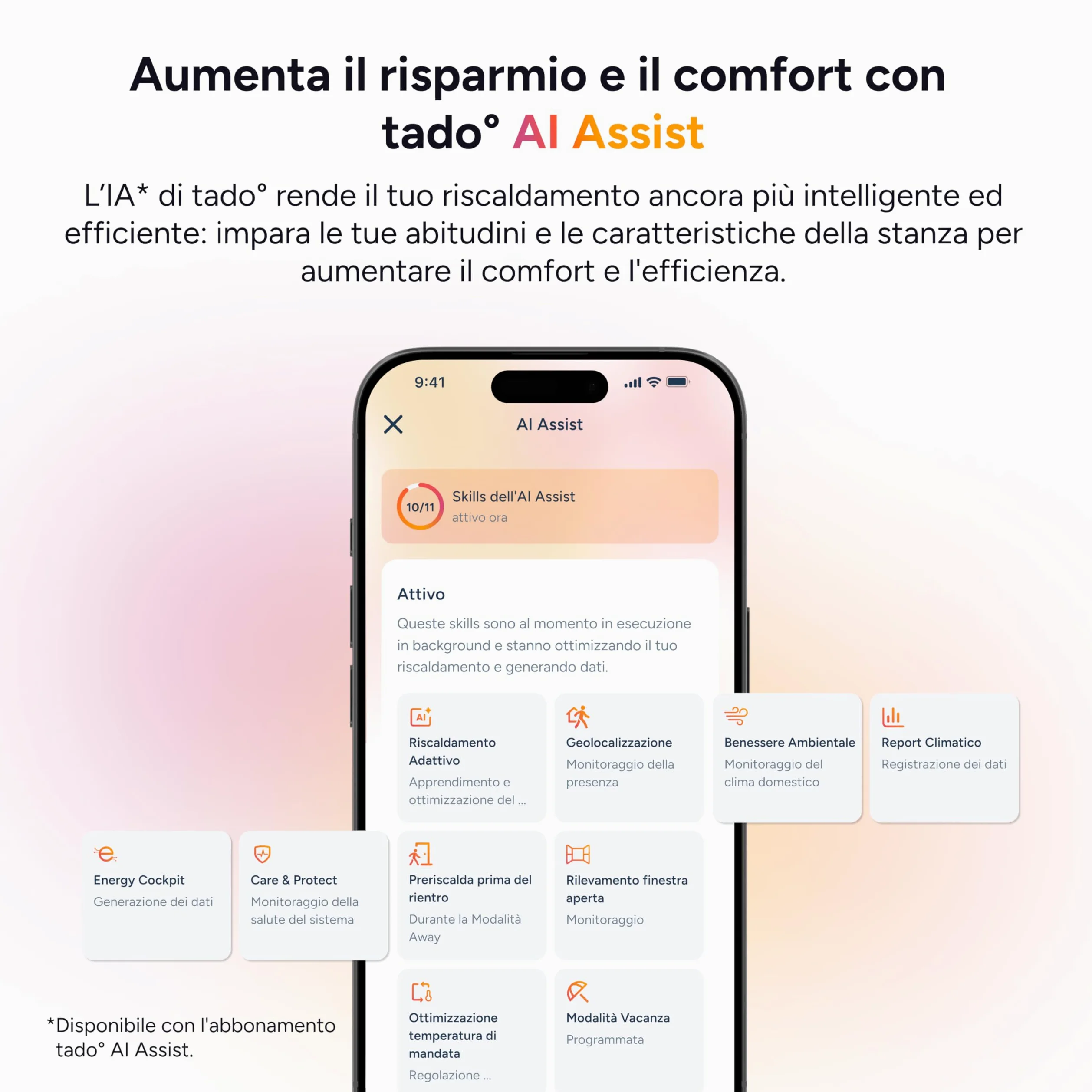 tado° termostato intelligente X, controllo del riscaldamento tramite app e smart speaker (Alexa, Siri, Google Assistant), installazione fai da te
