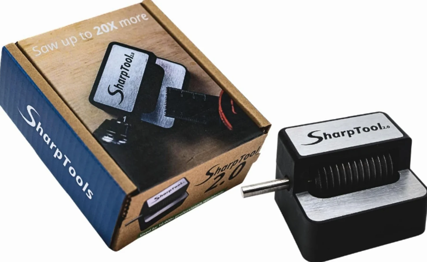 SharpTool 2.0 Afilador para Hojas de Sierra Multitool – Afilador de Precisión para Taladro para Afilar Hojas de Inmersión BIM, HCS y HSS, Accesorio para Herramienta Multifunción