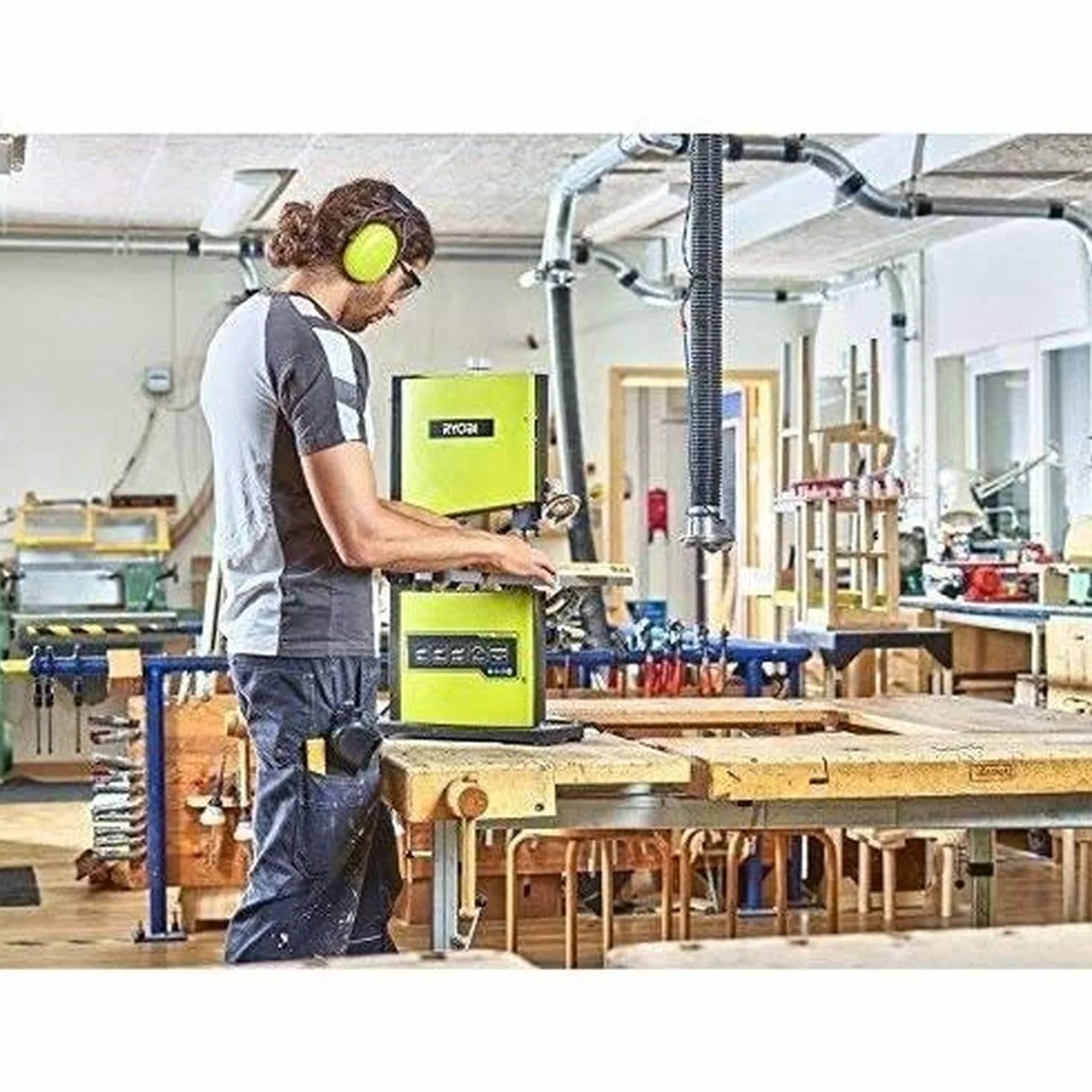 Ryobi 4892210149596 Sega a nastro, 350 W, multi-colore