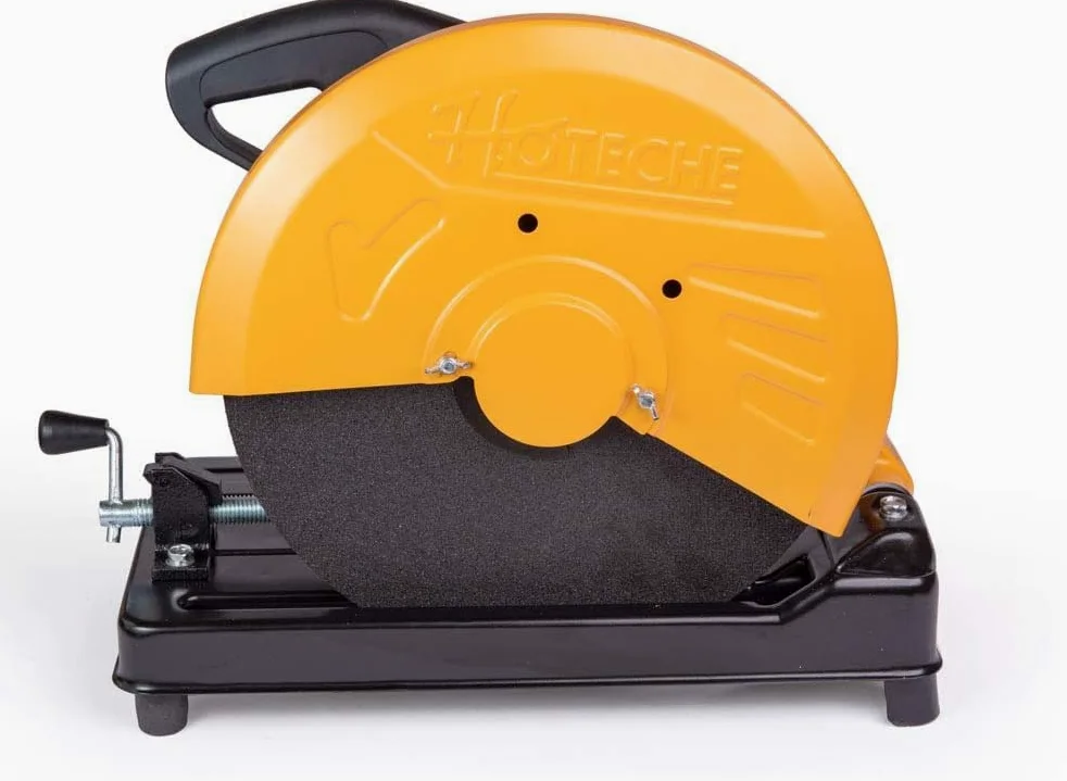 Troncatrice per Ferro Metallo 2500W, 3900 Giri/min, Disco 355mm, Taglio Circolare Morsa da Banco
