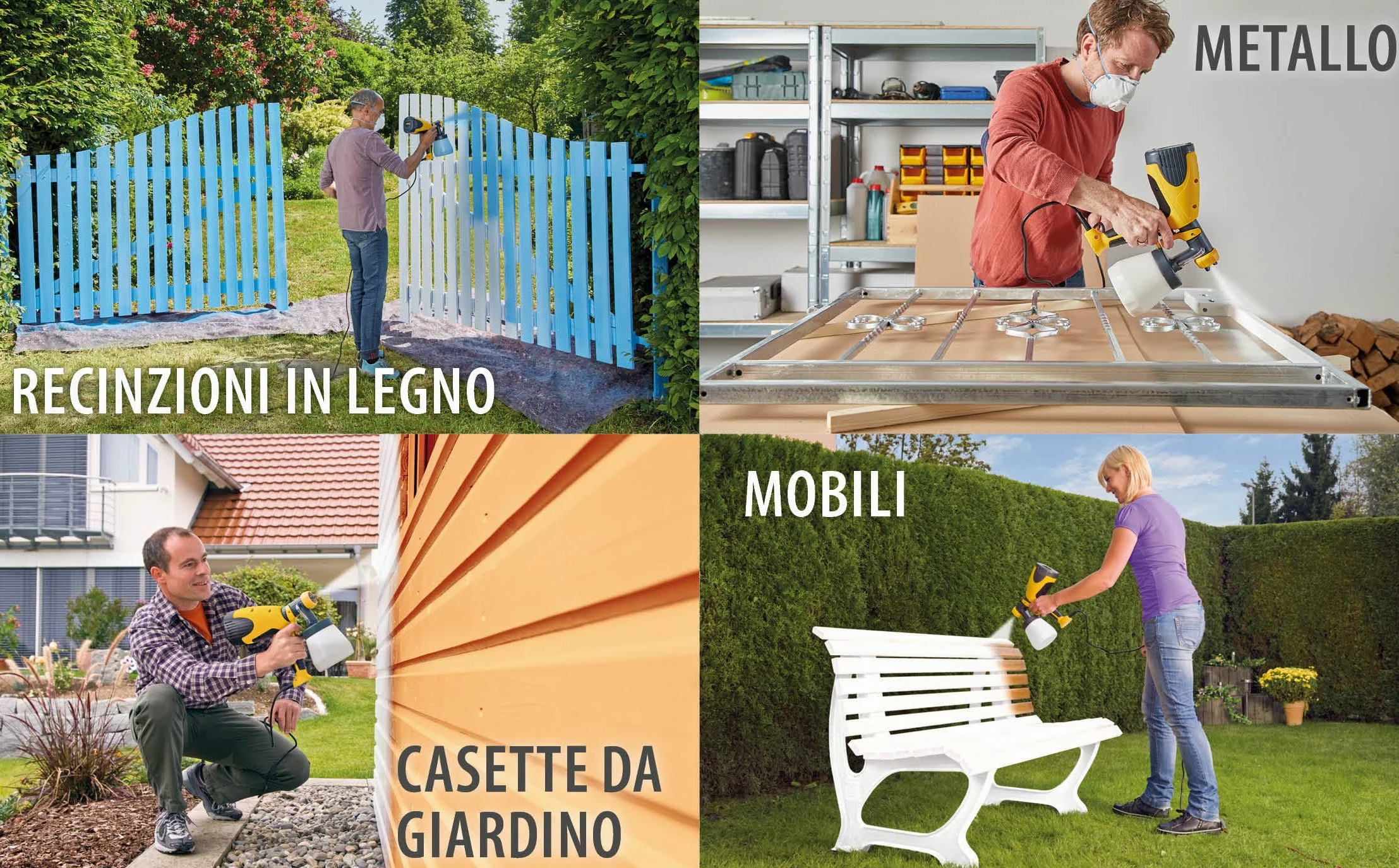 WAGNER Pistola a Spruzzo Wood&Metal Sprayer W 100, per Smalti e Velature- Ambiente Interno/Esterno, Resa 5 M²-12 Min, Capacità 800 Ml, 280 W