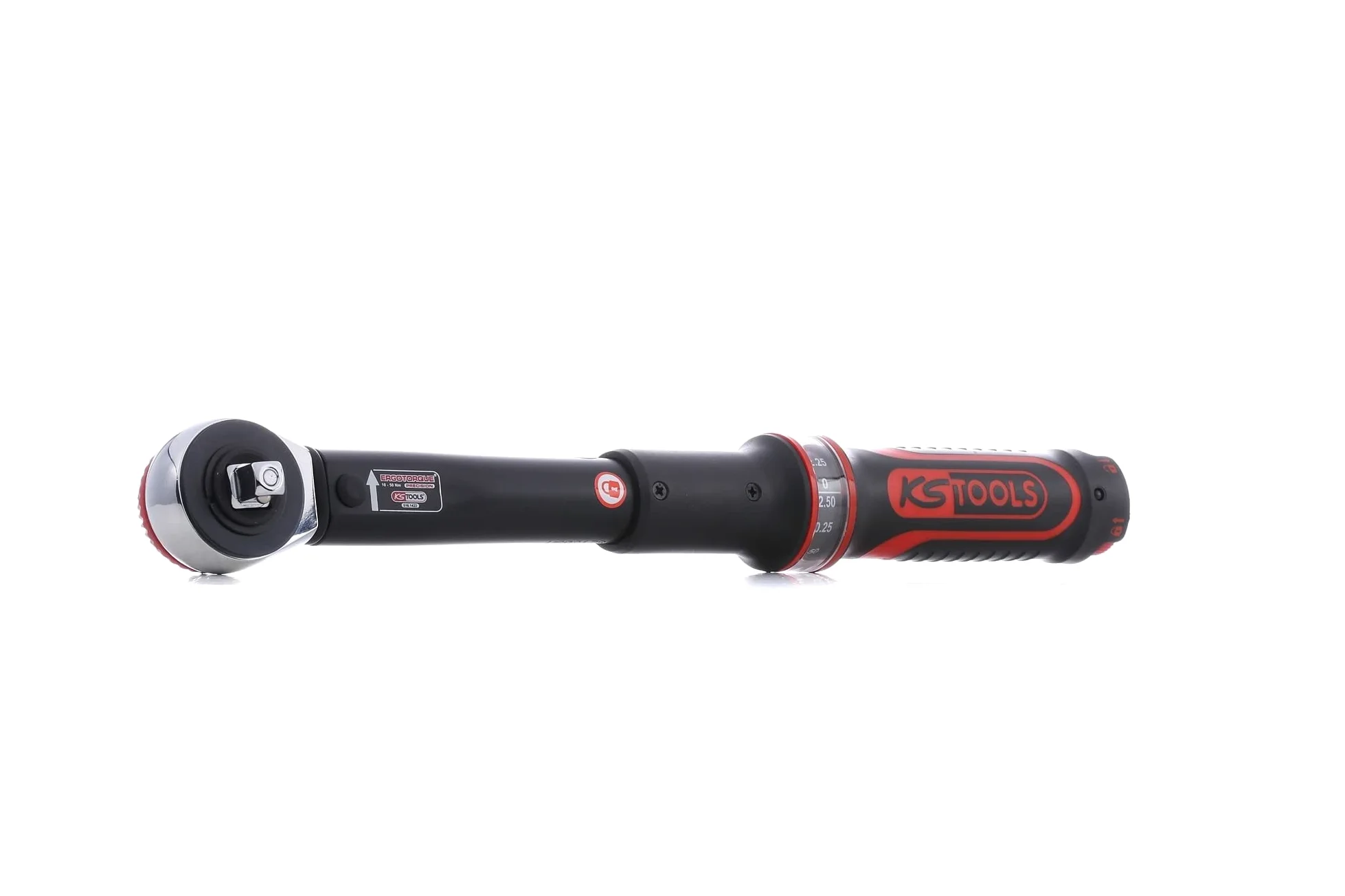 KS Tools 516.1422 3/8"Chiave dinamometrica c.testa a cricco a quadro scorrevole ERGOprec,5-50Nm