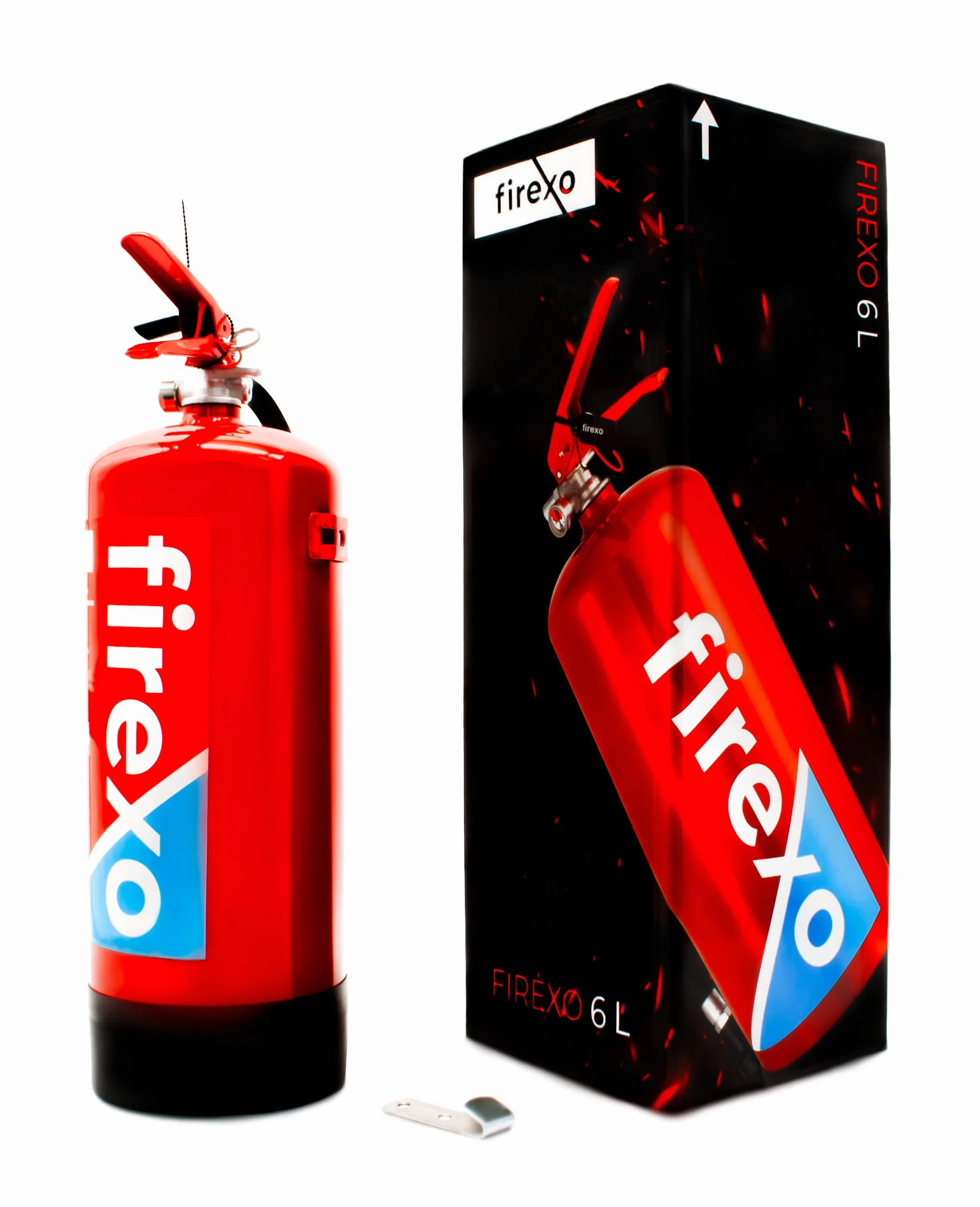 Firexo Estintore (6 Liter) - Fire Extinguisher Per Casa, Ristorante, Cucina, Camper, Lavoro, Barca, Camino - Estintore per tutte le classi di incendio