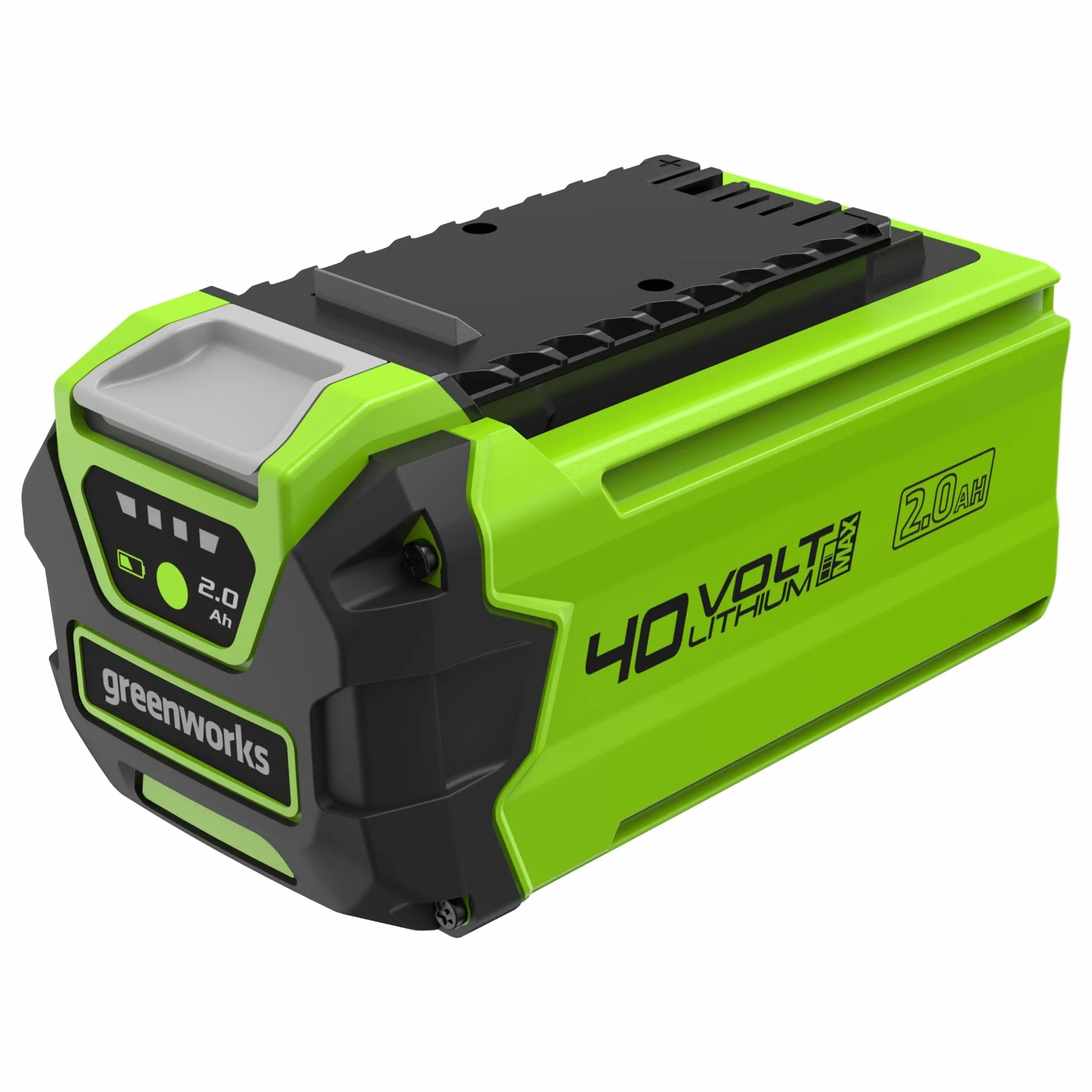 Greenworks Batteria 40V 2Ah - Batteria agli Ioni di Litio per Tutti gli Attrezzi da Giardino ed Elettroutensili Greenworks da 40V, Ricarica Rapida, Indicatore LED di Ricarica, Garanzia 2 Anni - G40B2