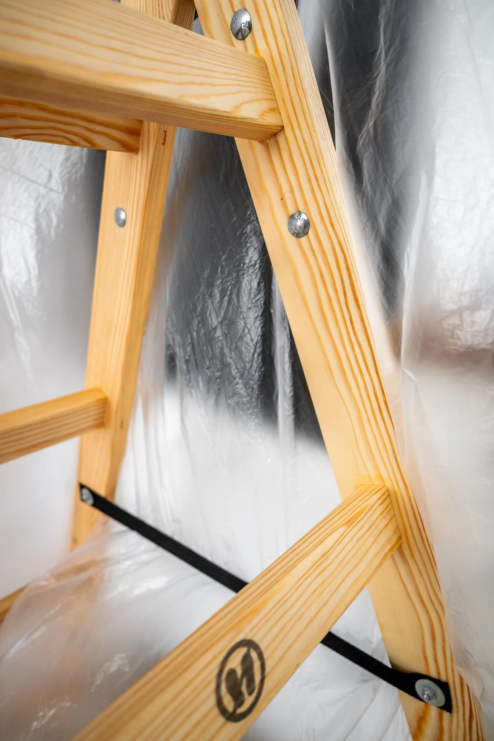 DRABEST - Scaletta pieghevole in legno per lavori di pittura 2x6 pioli m lunghezza calpestabile su entrambi i lati fino a 150 kg altezza di lavoro 1,82 m 3,3 m
