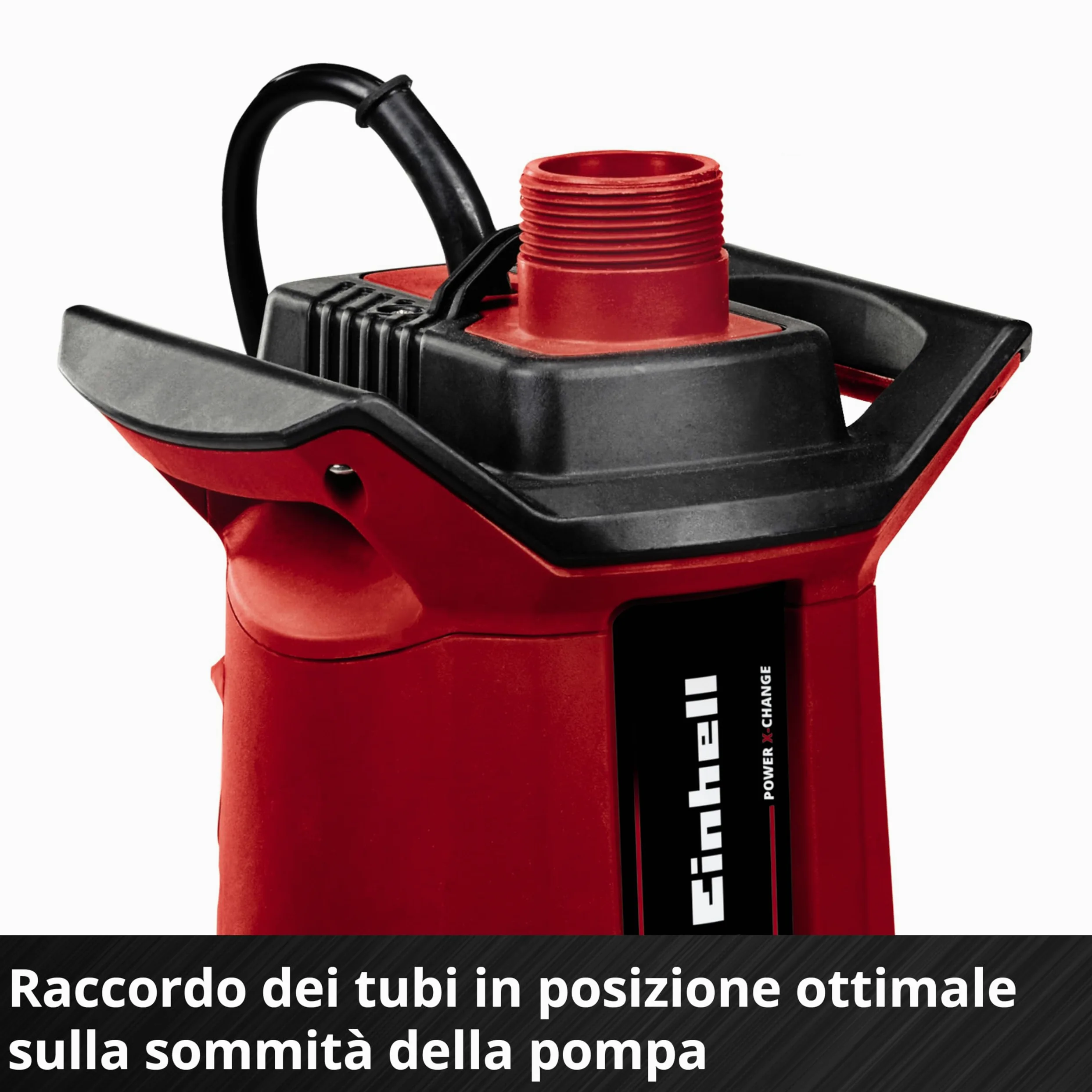 Pompa per acque scure Einhell a batteria GE-DP 18/25 Li-Solo Power X-Change (18 V, 7.500 l/ora, prevalenza di 5 metri, 2 modalità di potenza, batteria esclusa)