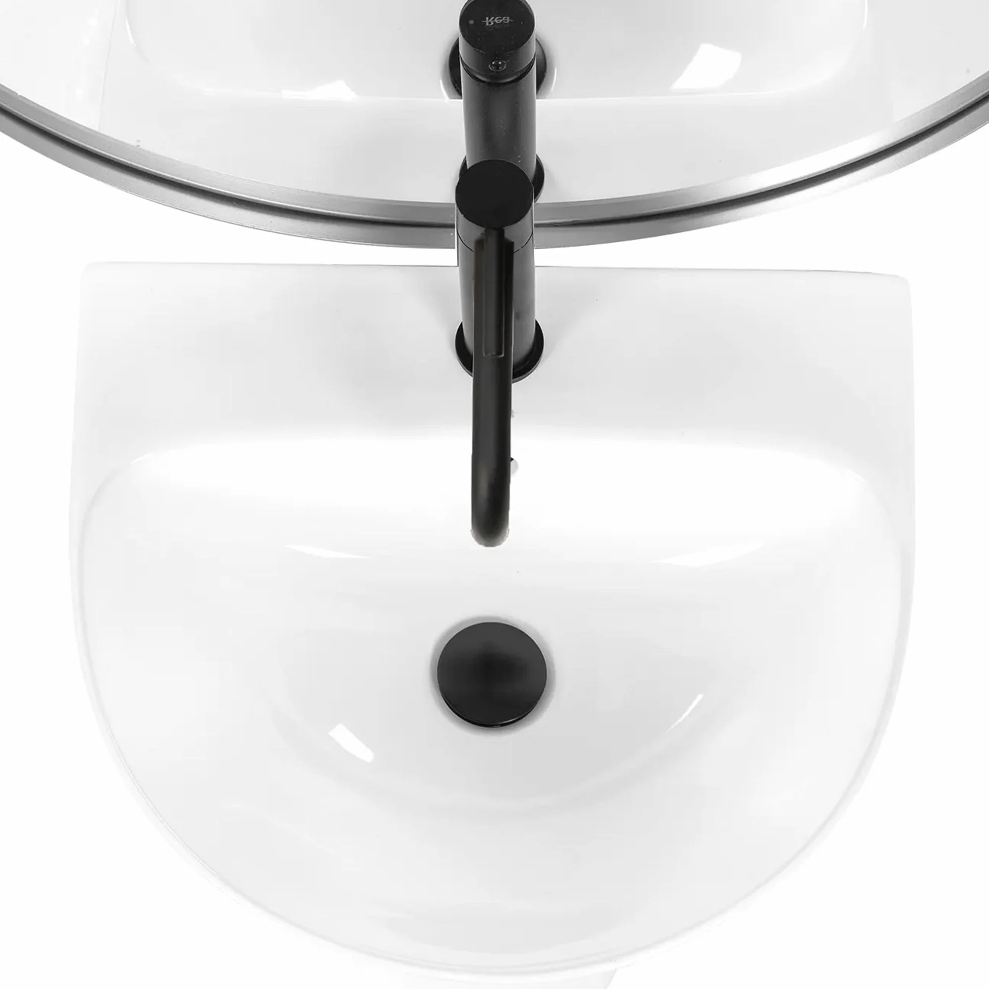 Rea - Lavabo Freestanding Rita Slim Lavabo Bagno Autoportante Freestanding 48 X 42 X 83,5 cm In Ceramica (Bianco)