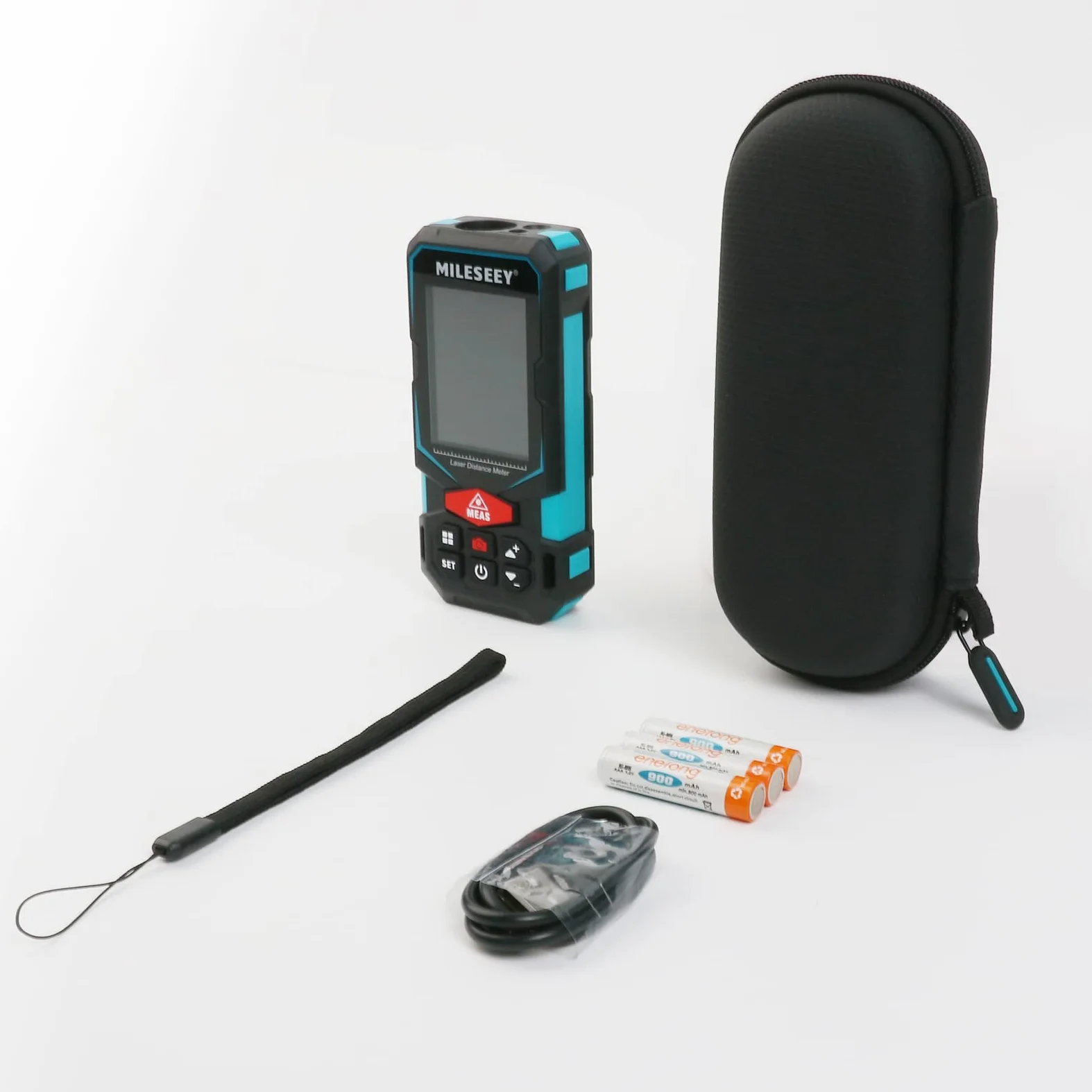 MiLESEEY Telemetro Laser S7, Fotocamera Integrata, Fino a 100 m, Tecnologia P2P, Batteria Ricaricabile AAA, IP65, Metro Laser Professionale Multifunzionale