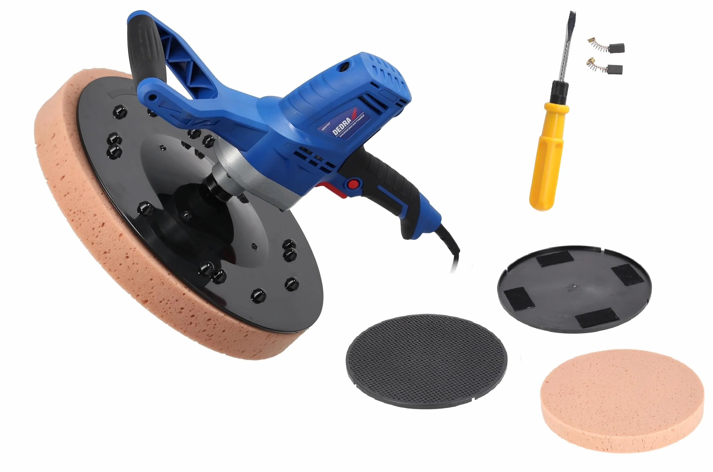 Macchina per la lavorazione dell'intonaco DEDRA forte 710 W, diametro del disco Ø 390 mm, 110 RPM, softgrip, un dispositivo multifunzionale per il trattamento di pareti o pavimenti