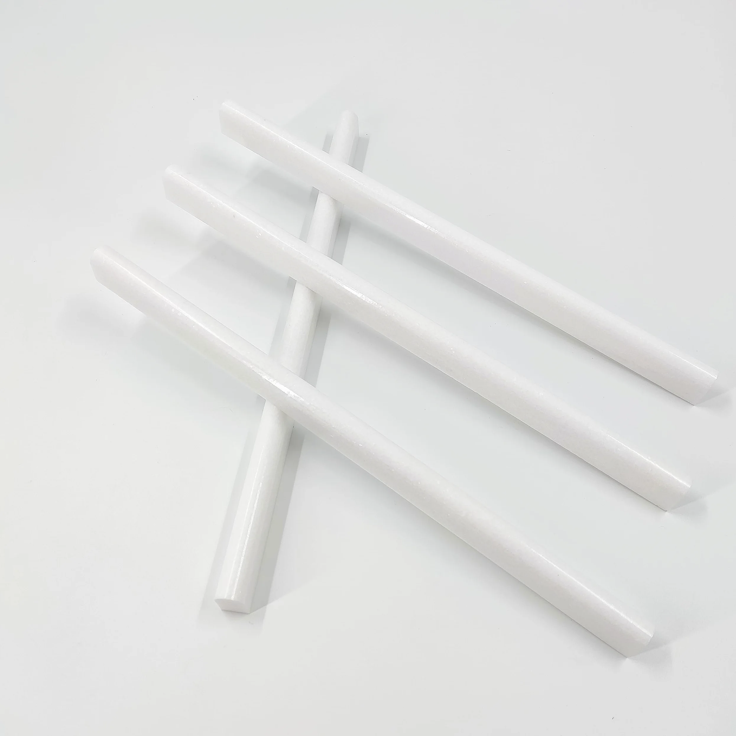 15 piastrelle greche in marmo bianco lucido, bordo da 30,5 cm, per bagno, backsplash, cucina, doccia (bianco)