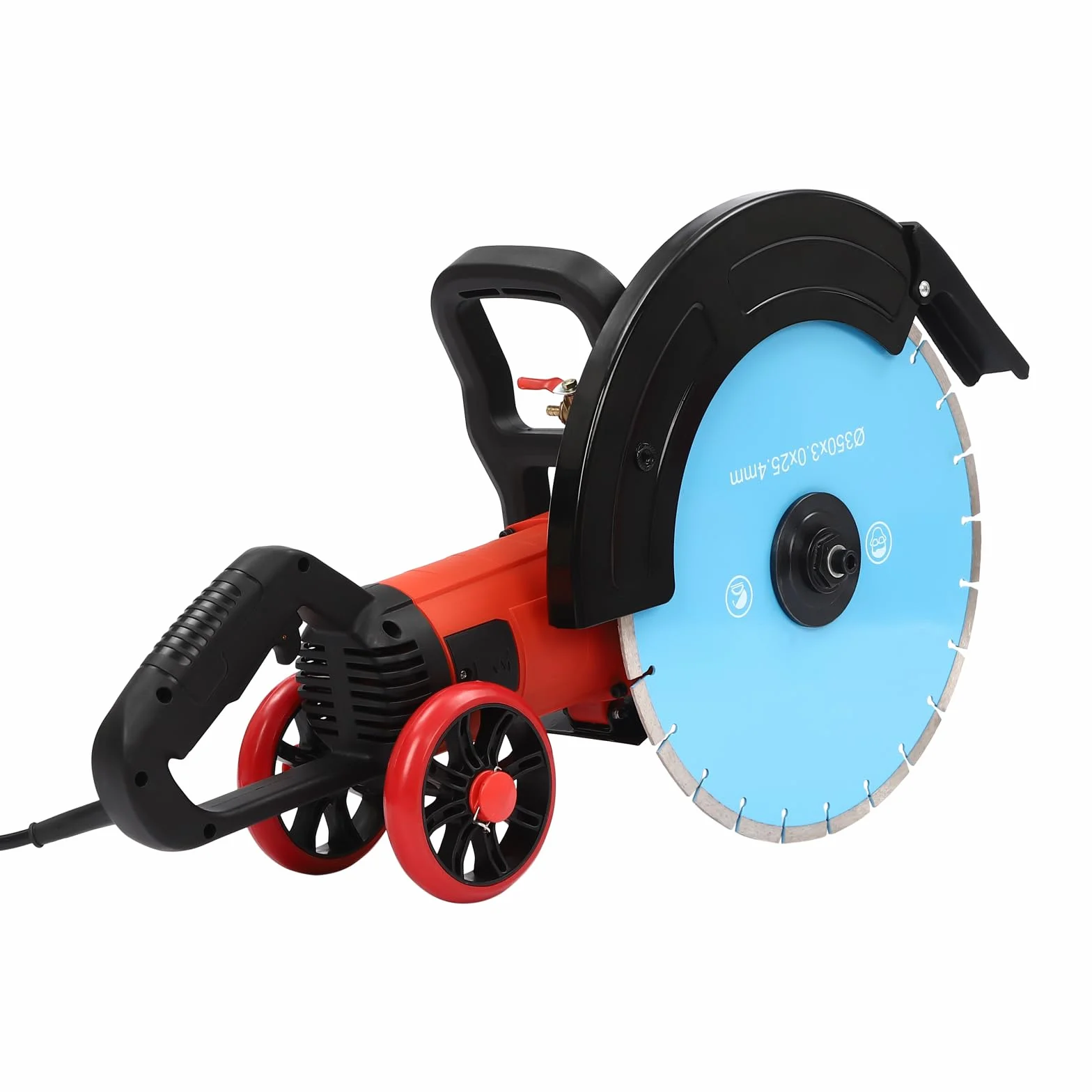 Sega Elettrica per Calcestruzzo, 4000 W, 165 mm, Profondità di Taglio per Mattoni, Granito, Marmo, Cemento con Lama per Sega in Diamante e Acciaio al Carbonio