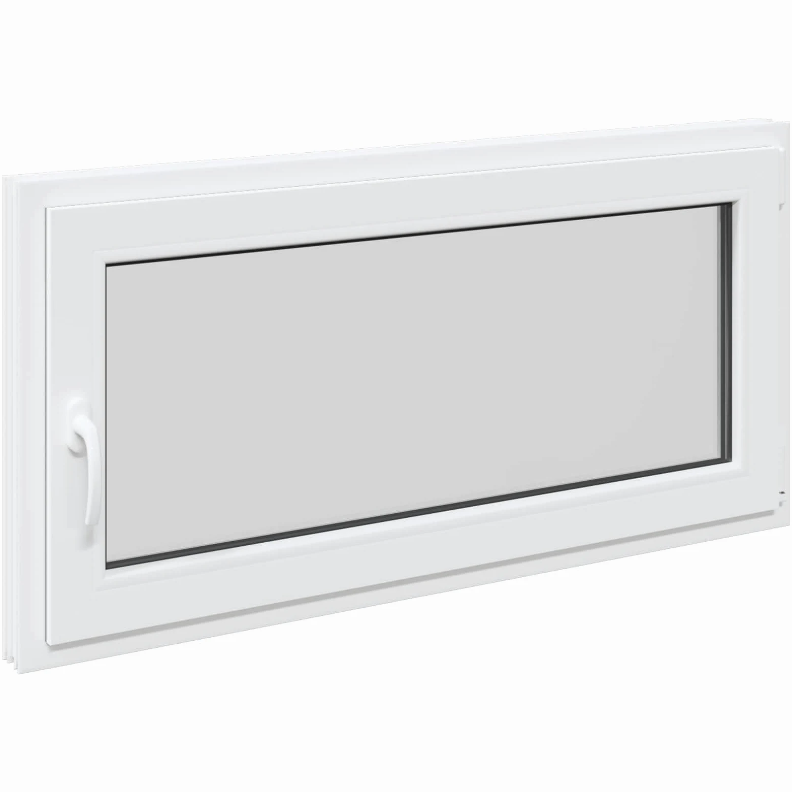 vidaXL Finestra per Soffitta RISOR 120 x 60 cm PVC e Vetro Bianco, Solaio, Isolamento Termico Moderno, Finestre Energy Efficient, Fissaggi in Vetro PVC Silenziati