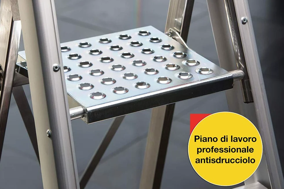 Faraone LADY6 Scala a Forbice in Alluminio 6 Gradini