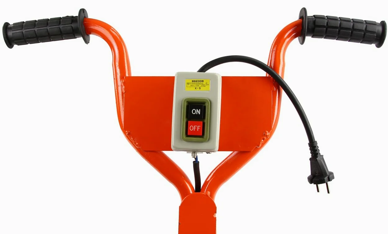 Staggia Vibrante Elettrica per Cemento Calcestruzzo | 200 W | 1,5 m x 14 cm | 2800 giri/min | Raggio di Azione 18 cm