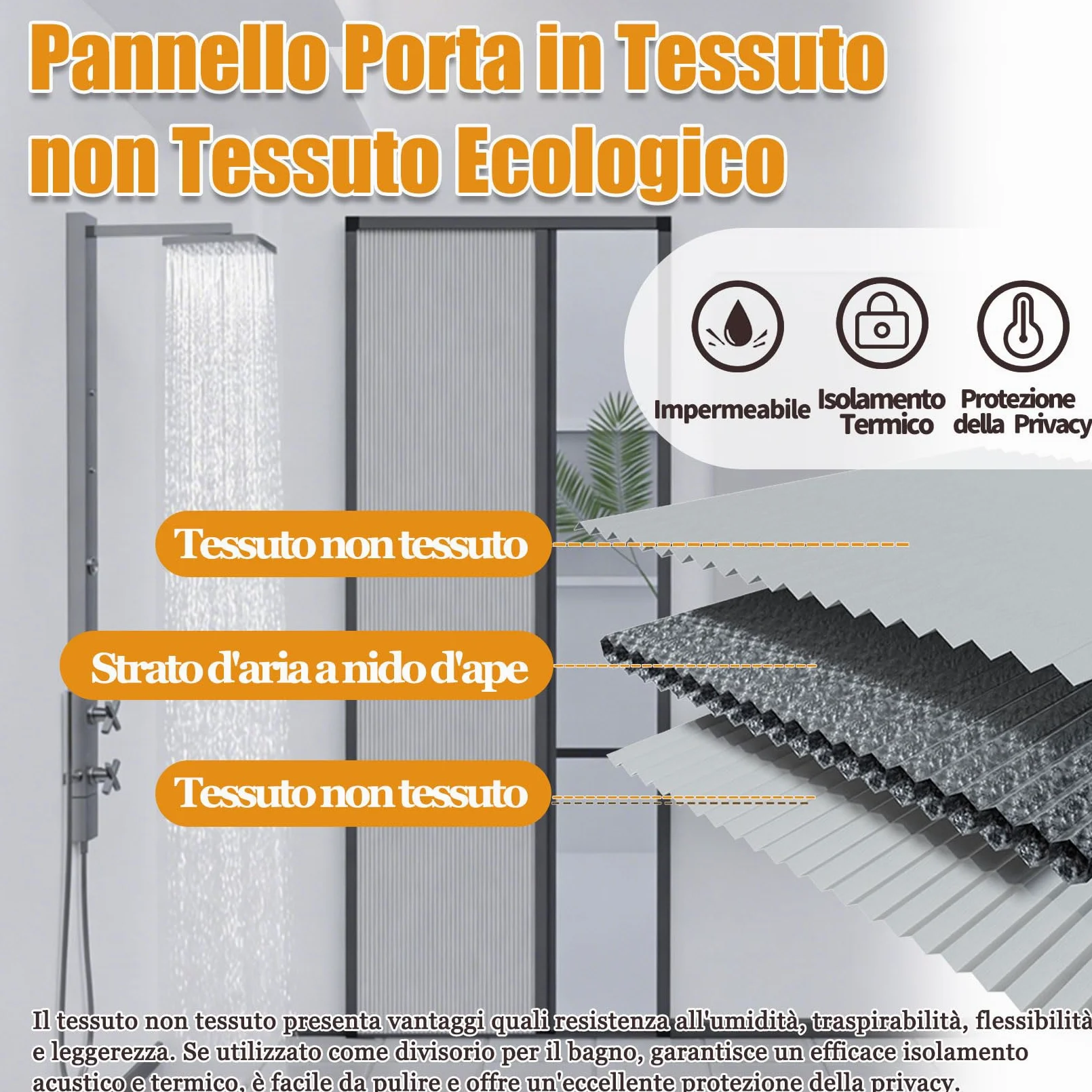 Porta a fisarmonica Porta a soffietto for interni,Disegno A Nido D'ape,per Armadi/Corridoi/Camere da Letto/Balconi/Cucine/Bagni Bianco 70×210cm