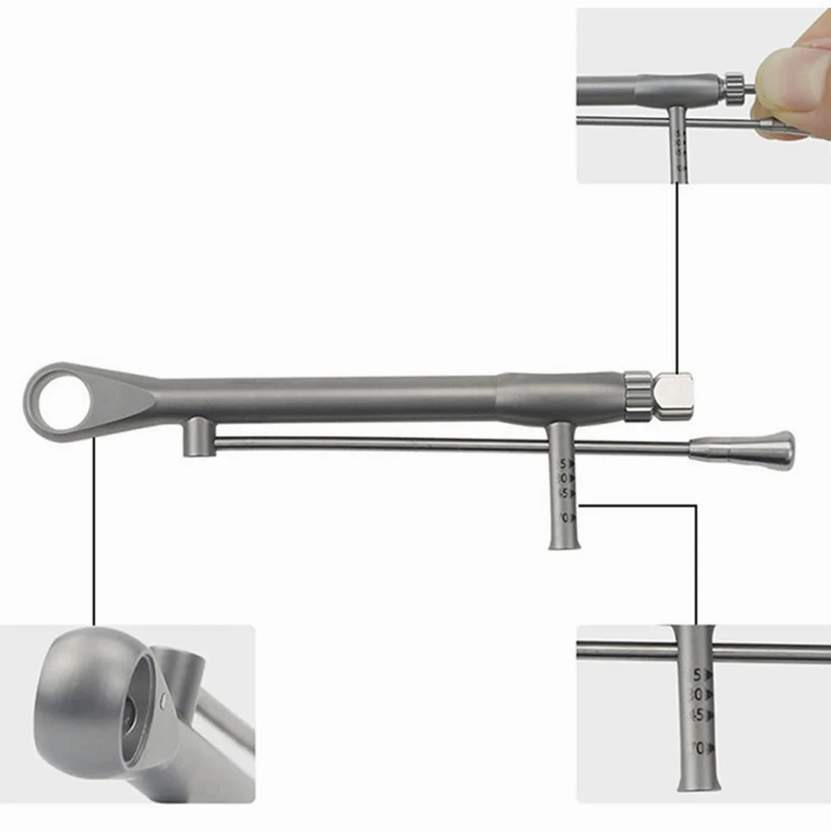 Implant Torque Wrench Kit, Dental Restoration Tools, Kit di Strumenti per Il Restauro Dell'impianto Dentale con 16 Pezzi Cacciavite Torque Chiave A Cacciavite Strumenti