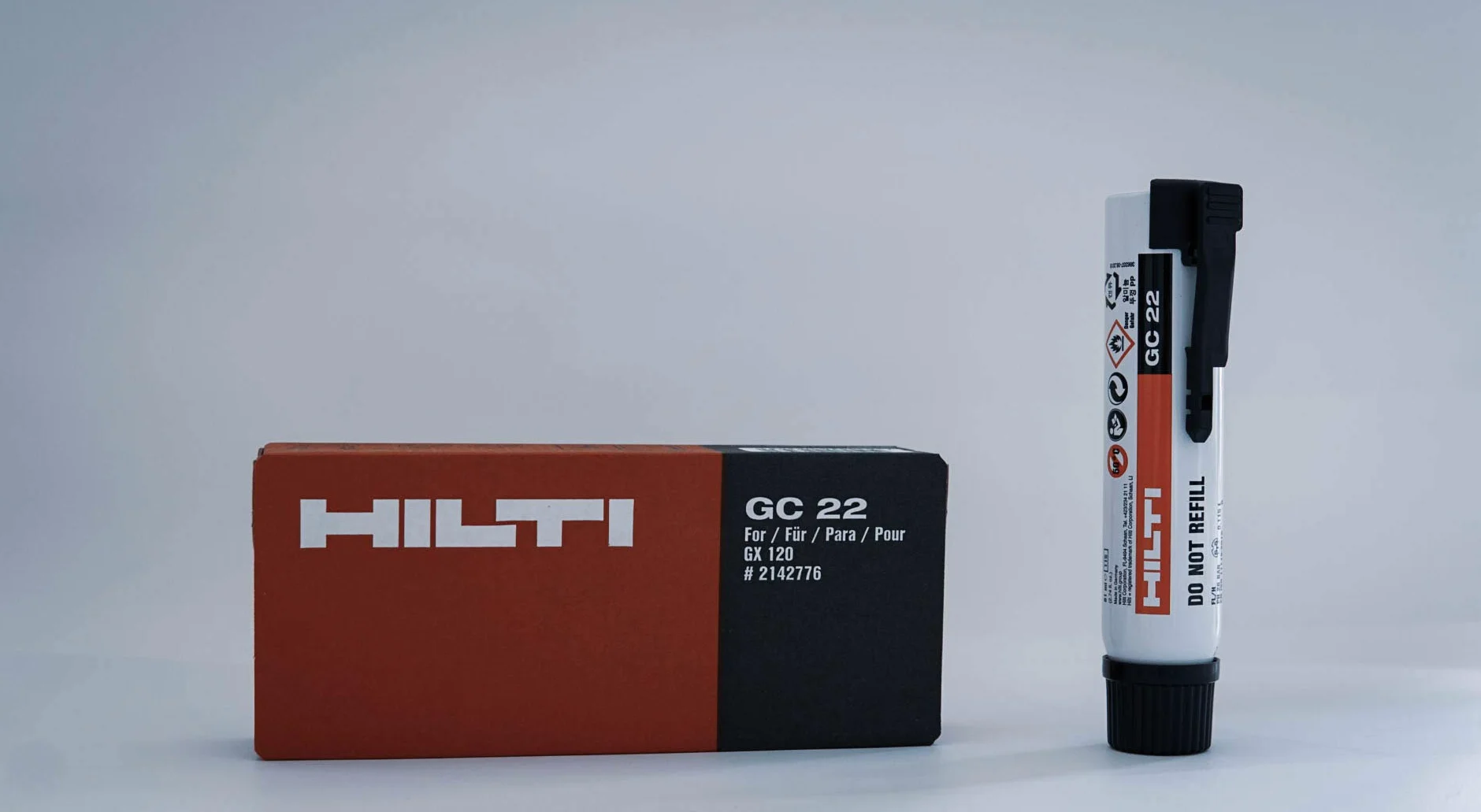 750 HILTI bulloni chiodi X-GN 27MX #340229 + cartuccia gas GC21/22 GX120 120-E