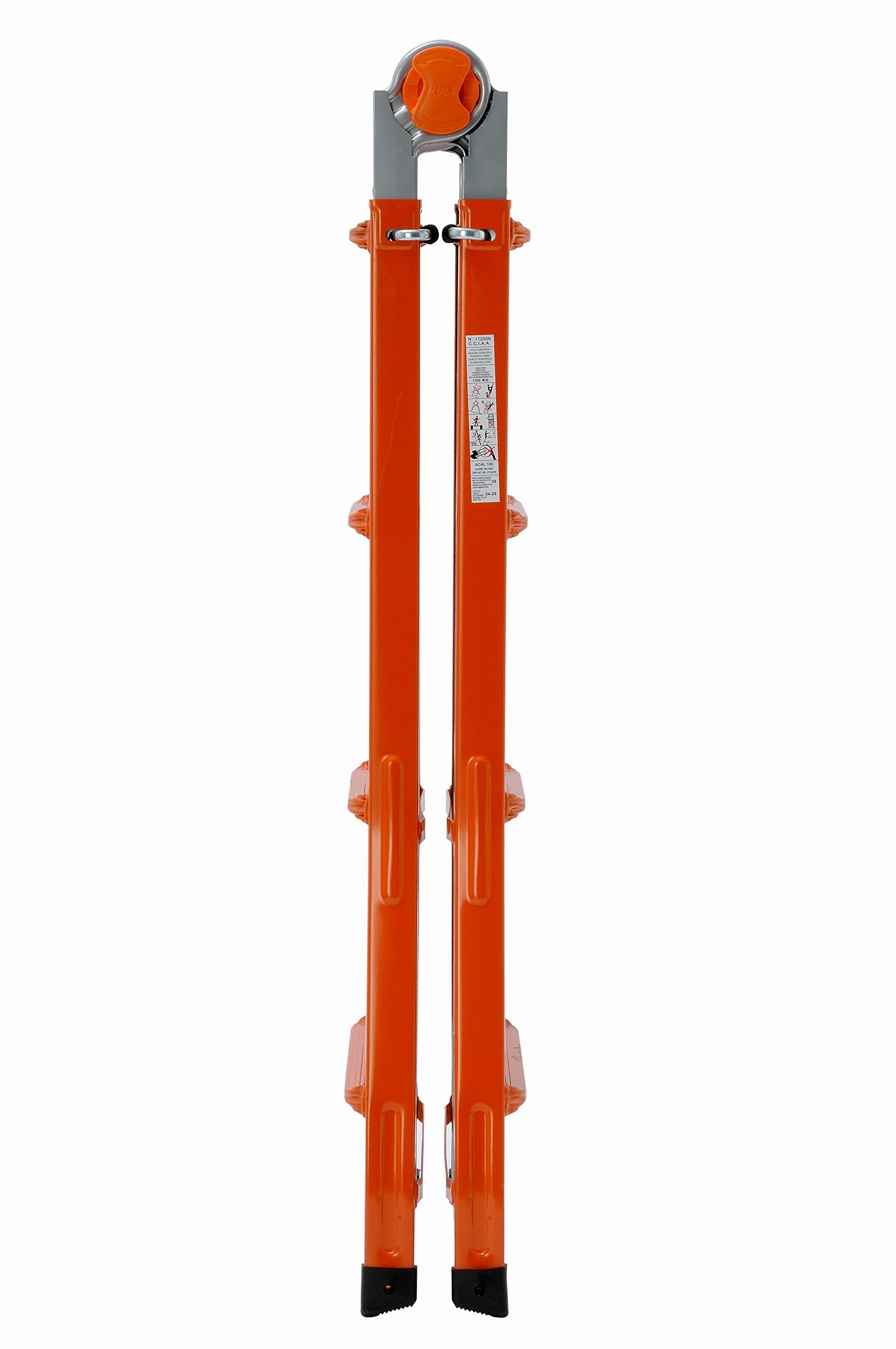Gierre A0050 Scala telescopica in acciaio Acal100 4+5 pioli (Altezza lavoro: 4.28 m)