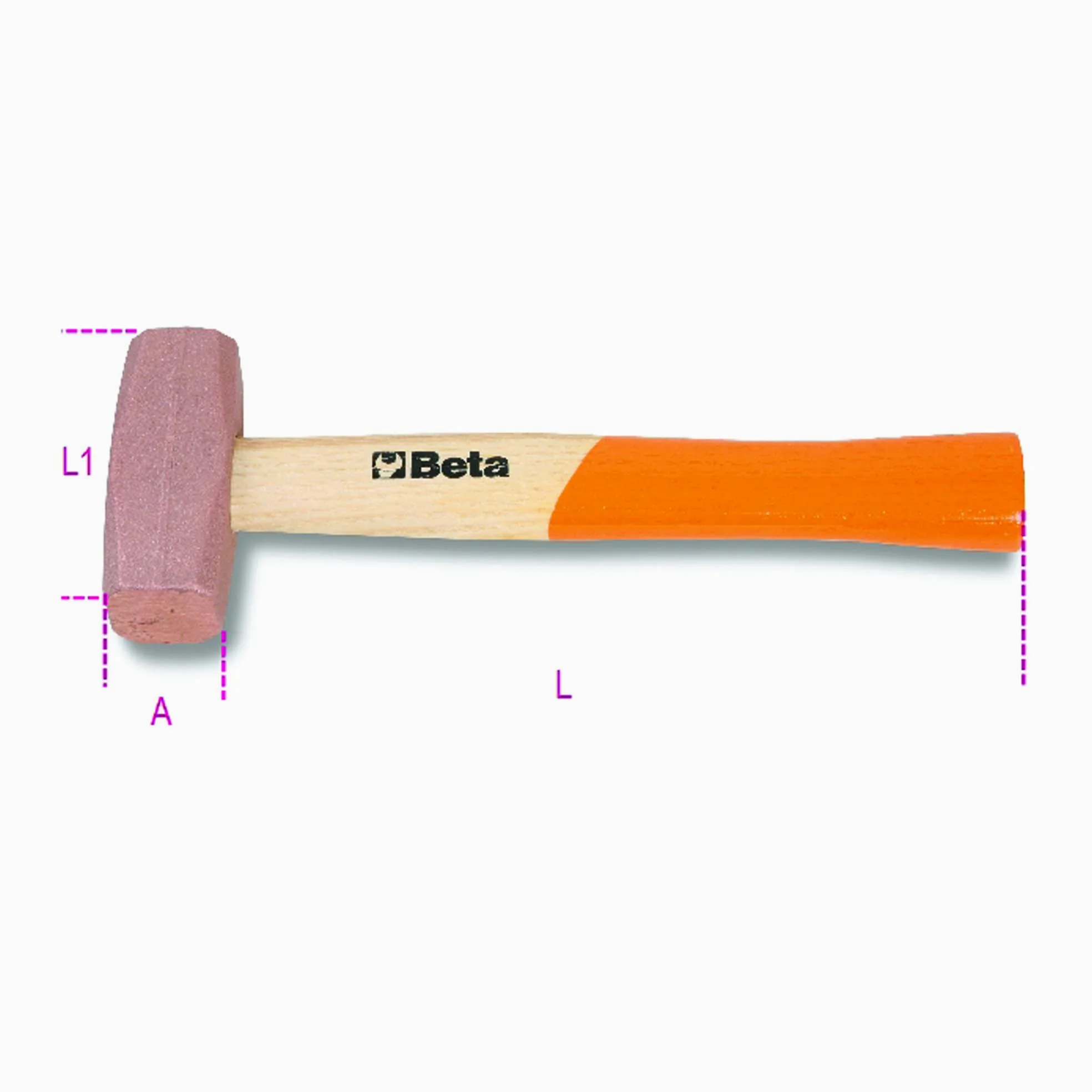 Beta 1385 2000 - Mazzuole con testa in rame manico in legno