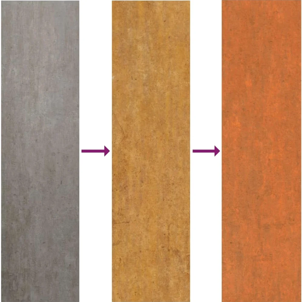 vidaXL Pannelli per Tetti 36 pz Ruggine 100x44 cm in Acciaio Corten, lastra per tetto, copertura per tetto, pannello per tetto garage