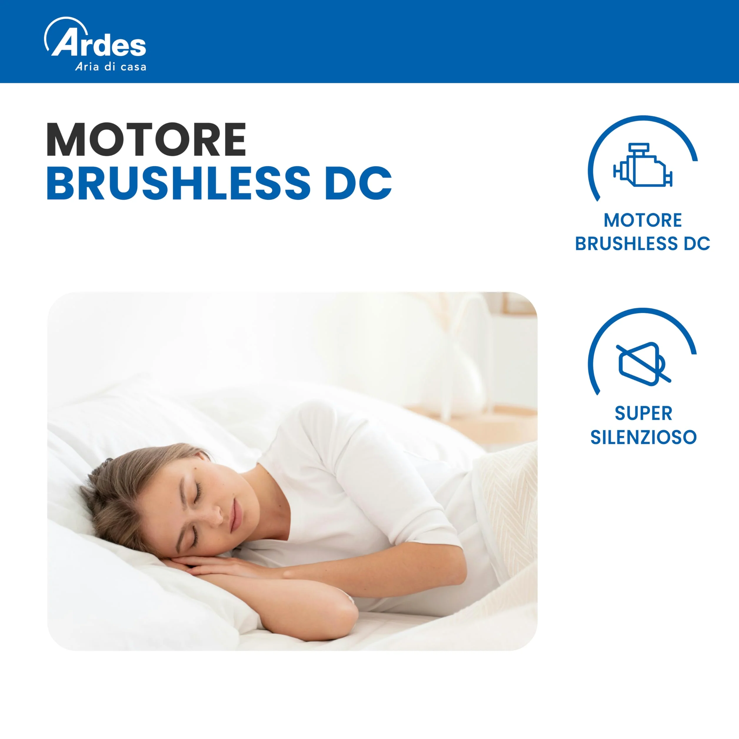 ARDES AIRGLOW EVO AR5PL92 Ventilatore da soffitto Ø92 cm con motore DC 59 W, pale retrattili e luce LED 2200 lm regolabile 3000–6000 K per uso domestico