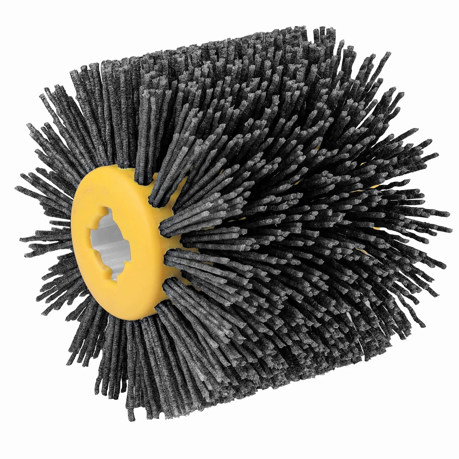 Abrasivi Wire,Drum Brush #60 Spazzola Brunishing Lucidatura de nylon mobili in Legno Brillante per Lucidatura Striping Disegno Grit(Grigio)