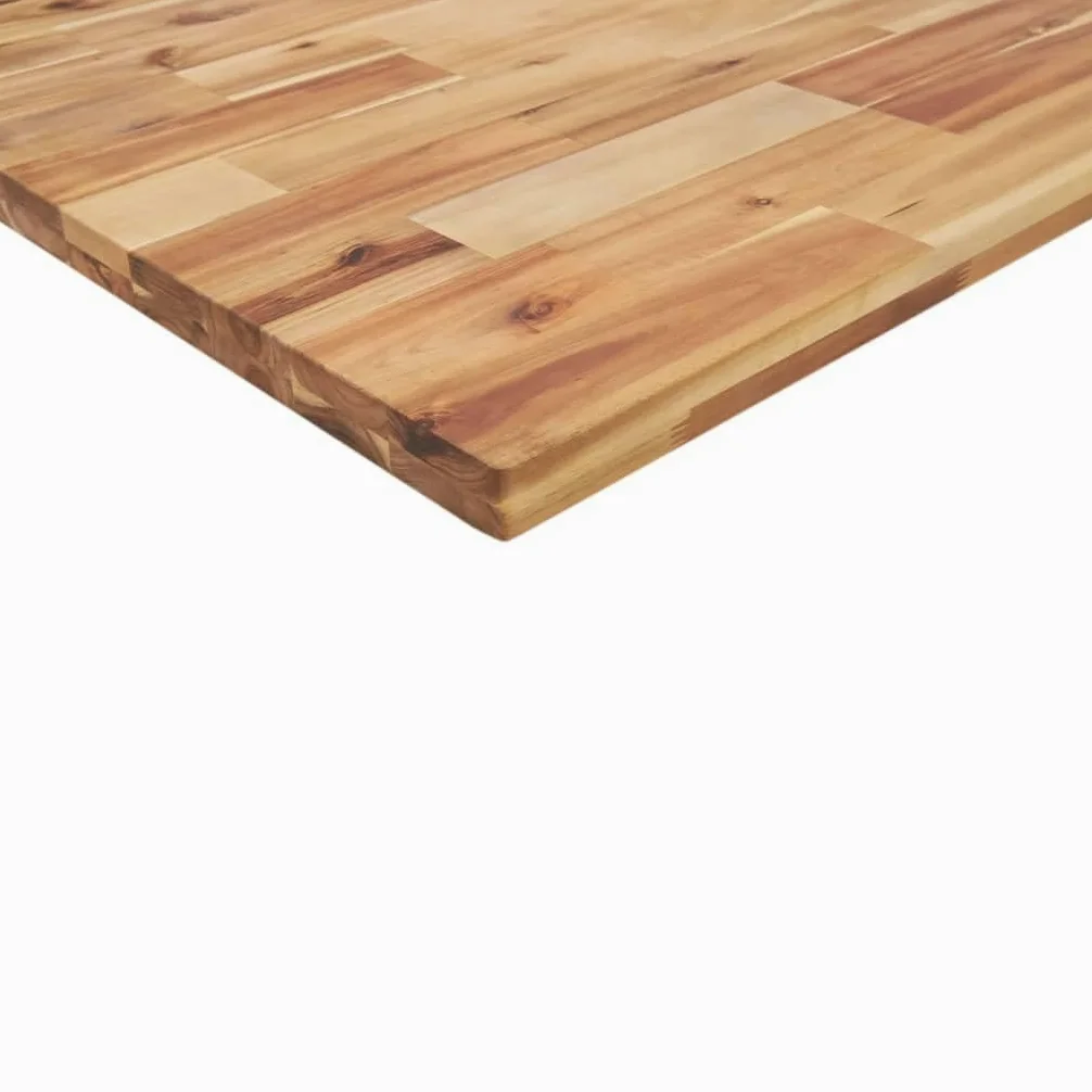 Gecheer Piano da Bagno Finitura a Olio 160x50x4 cm in Legno di Acacia