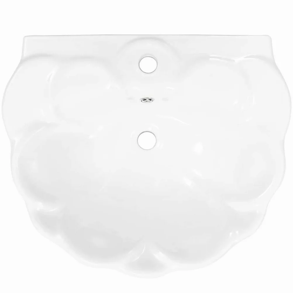 ShGaxin Lavandino a Colonna in Ceramica Bianca 580x510x200 mm,Lavandino,Lavandino Bagno,Lavandini Bagno,Articoli idraulici-143005