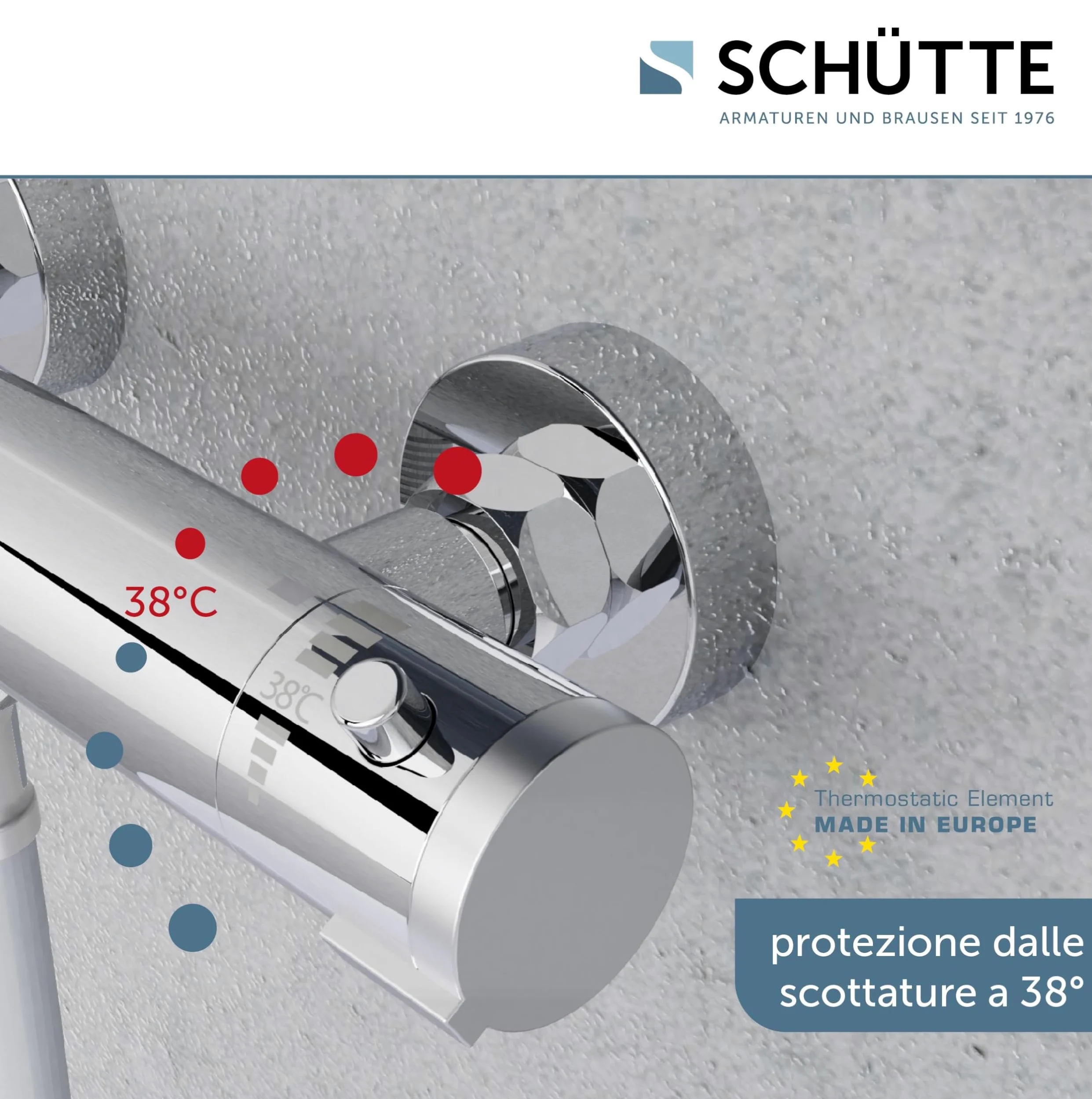 SCHÜTTE Robinet mitigeur thermostatique douche London